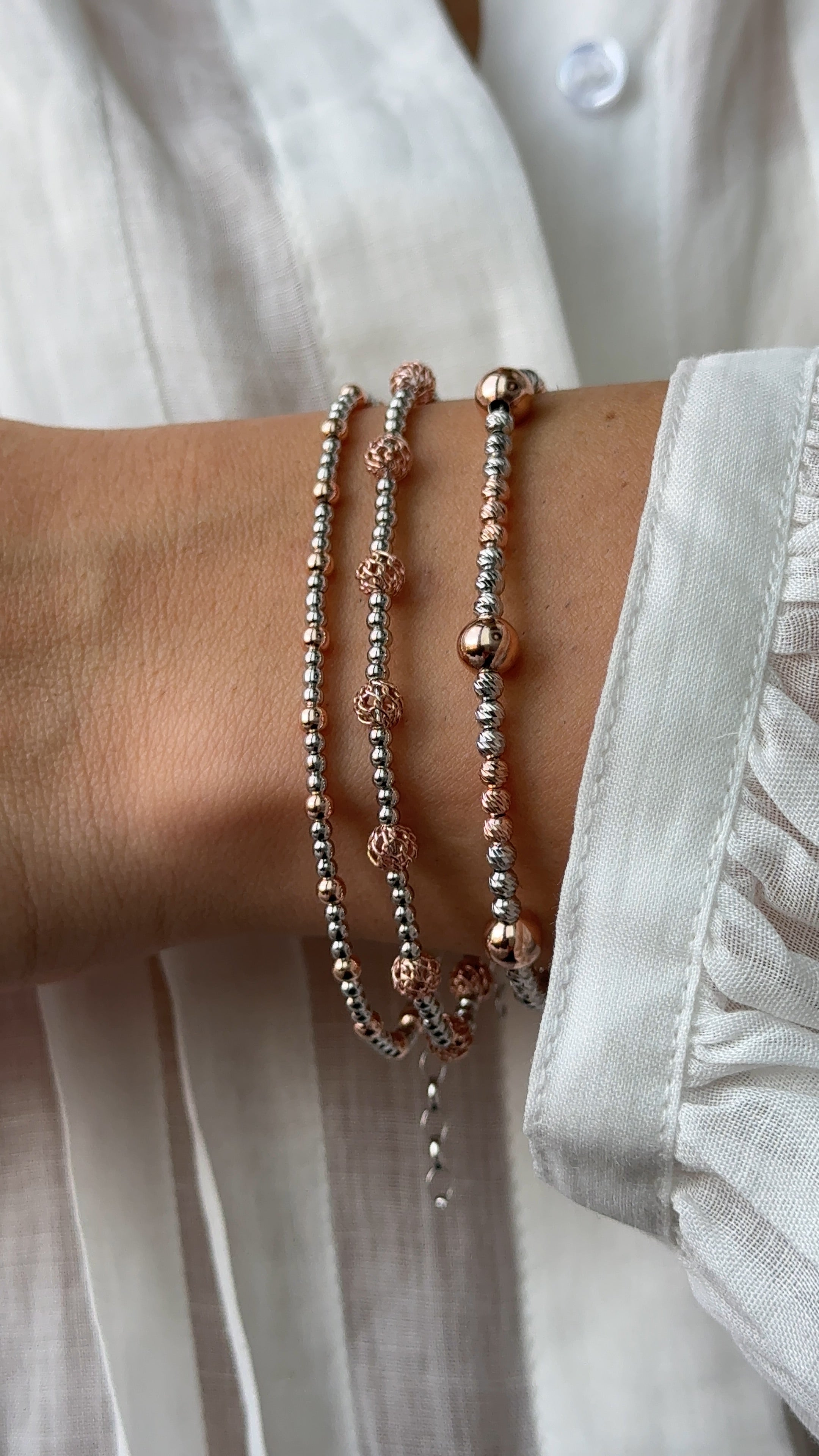 Bracciale Sfere traforate