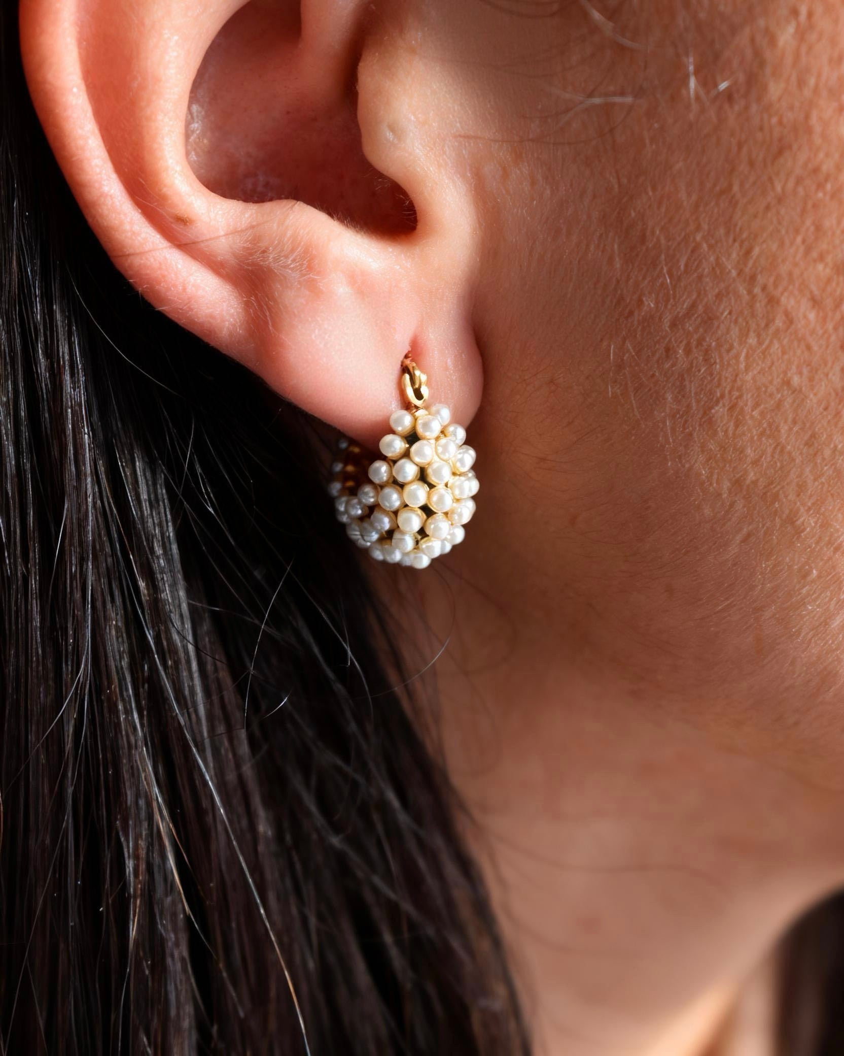 Orecchini Grappolo di Perle