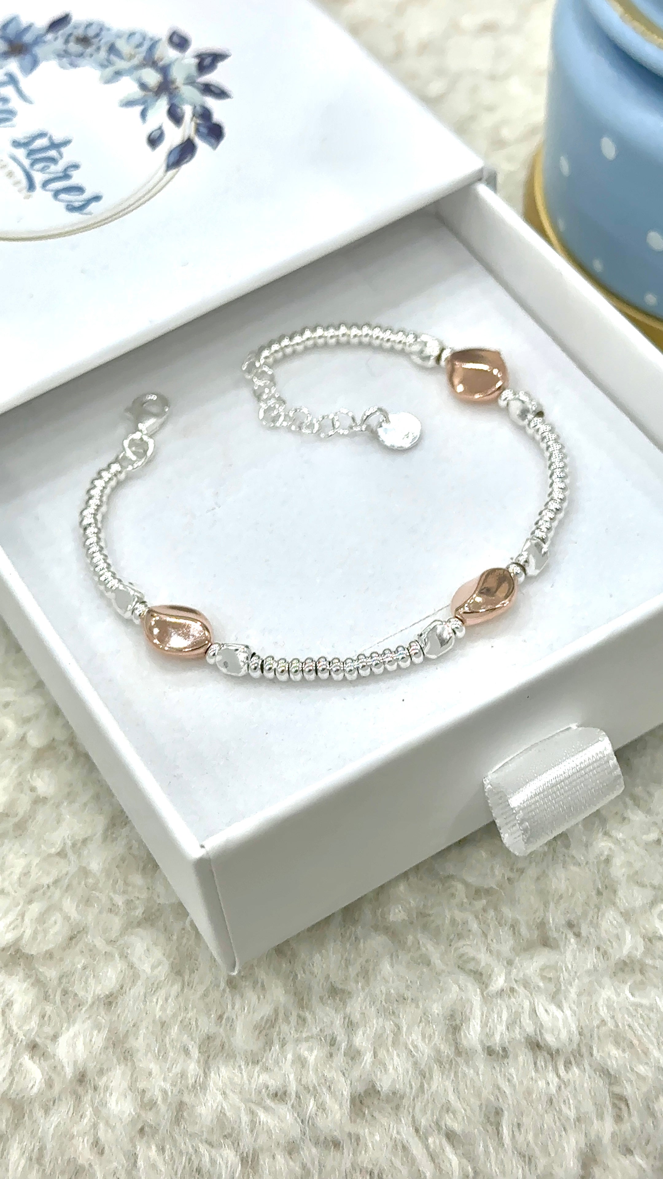 Bracciale rondelline e sassolini