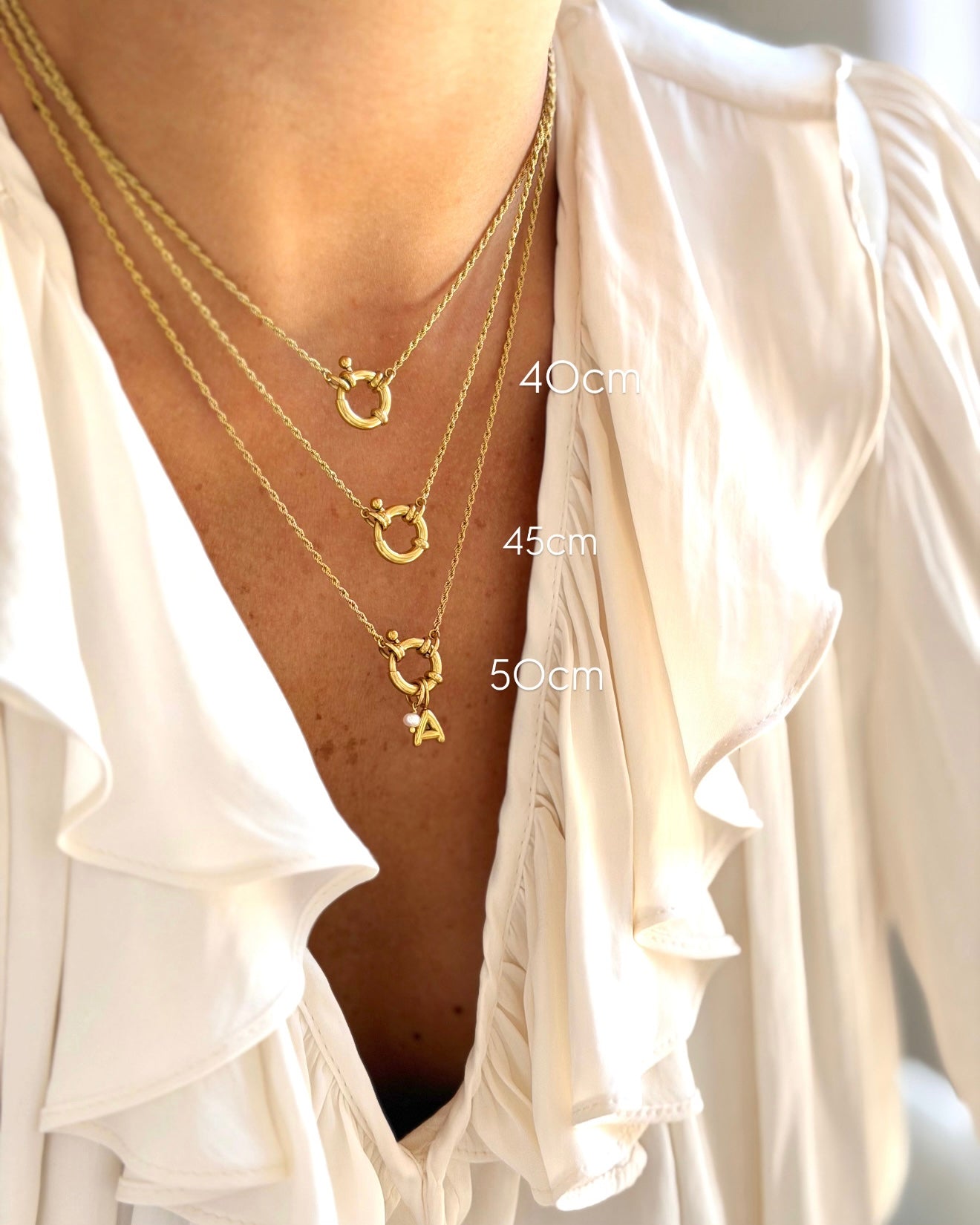 Collana Torchon Con Chiusura ad Anello