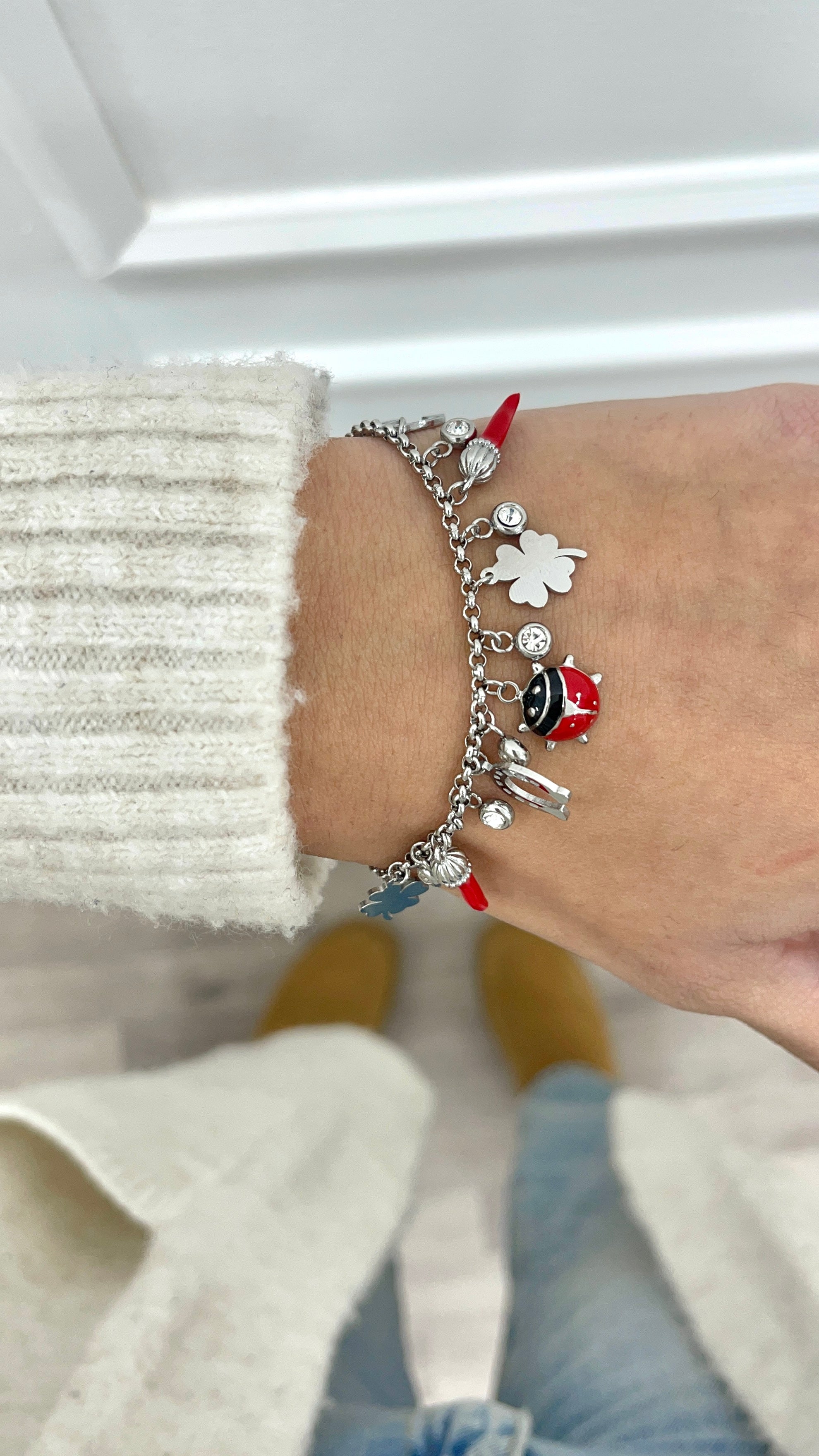 Bracciale charms Coccinella 🐞