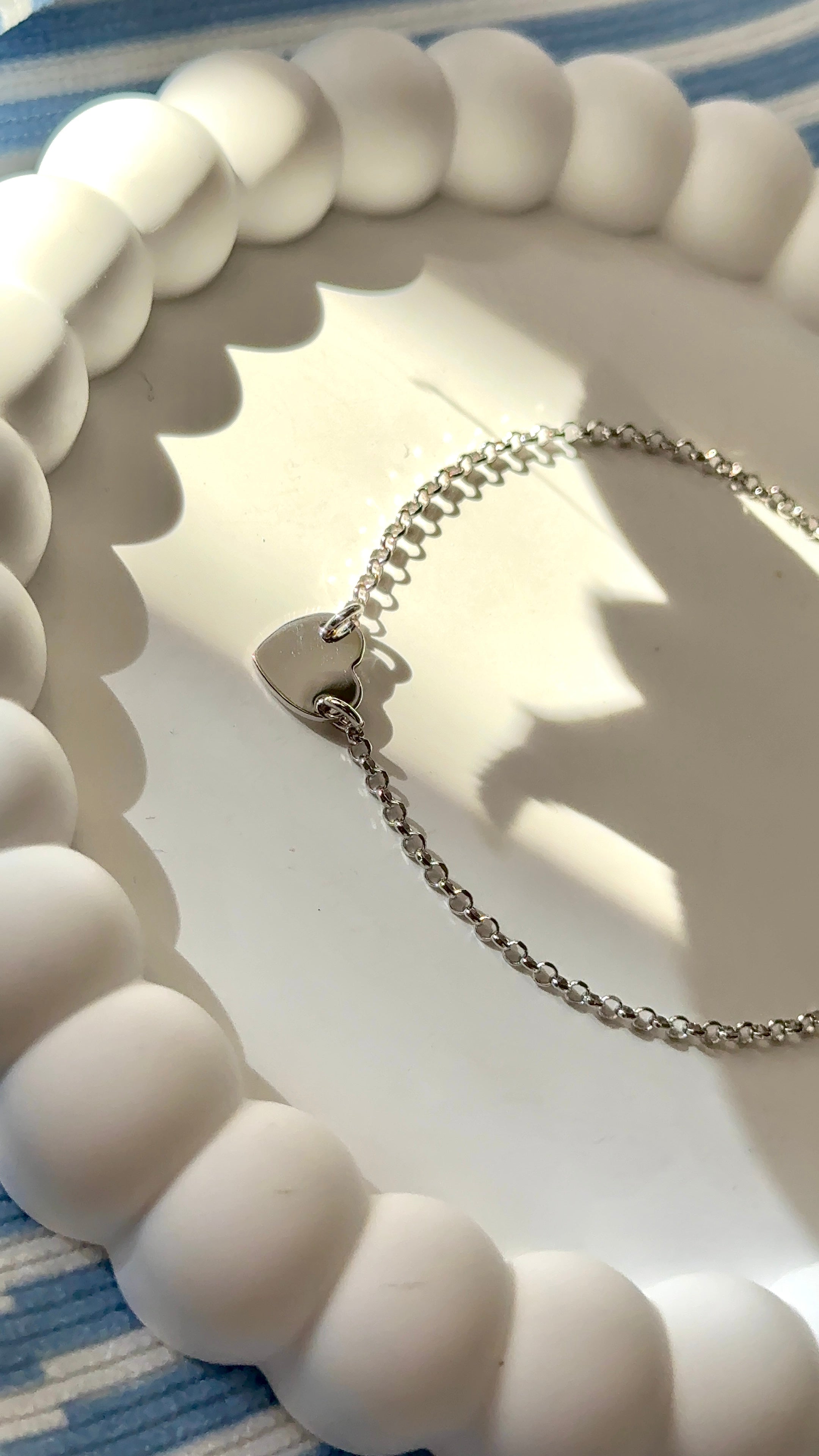 Bracciale catena Roló e cuoricino