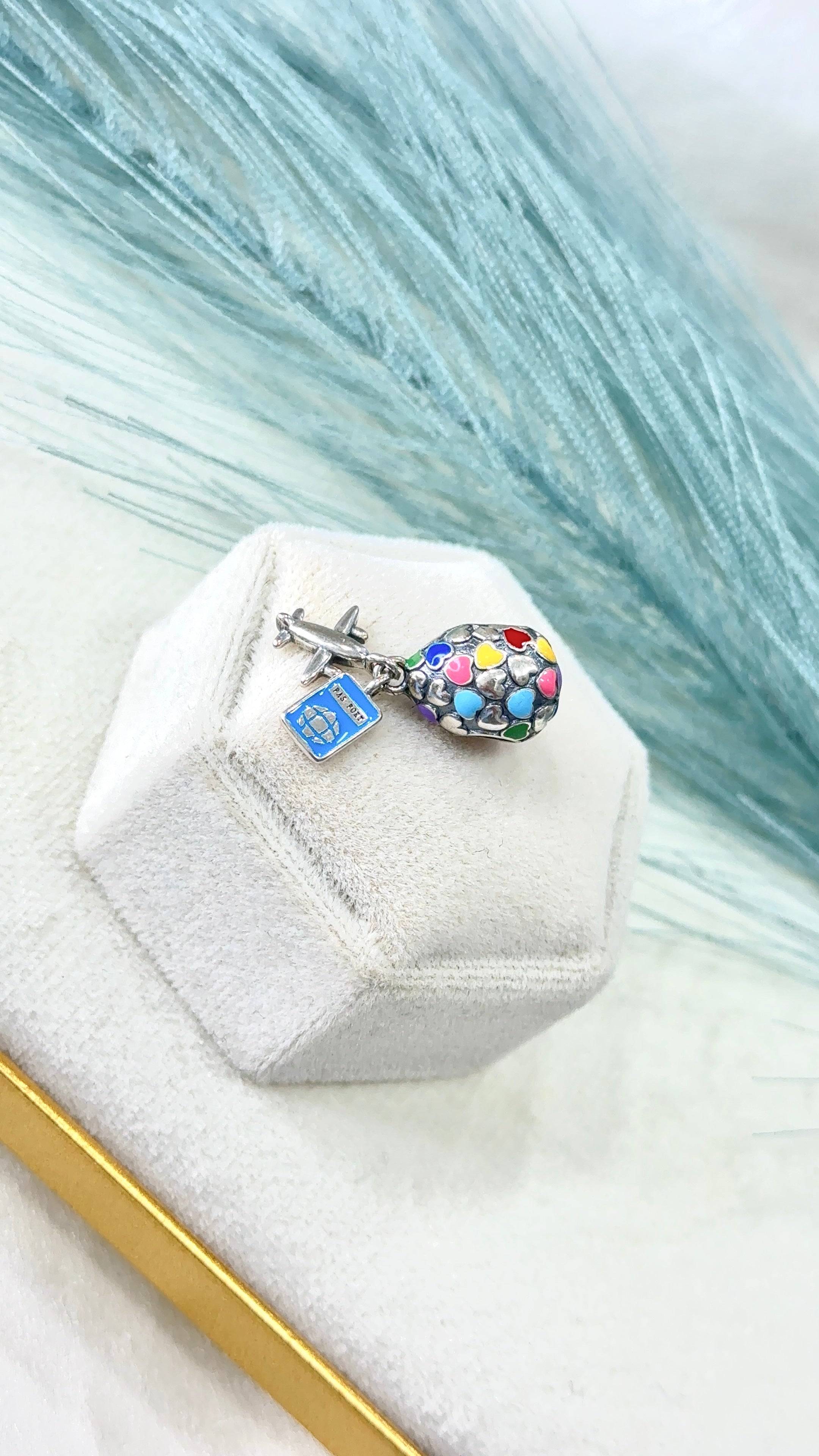 Charm Mongolfiera cuori