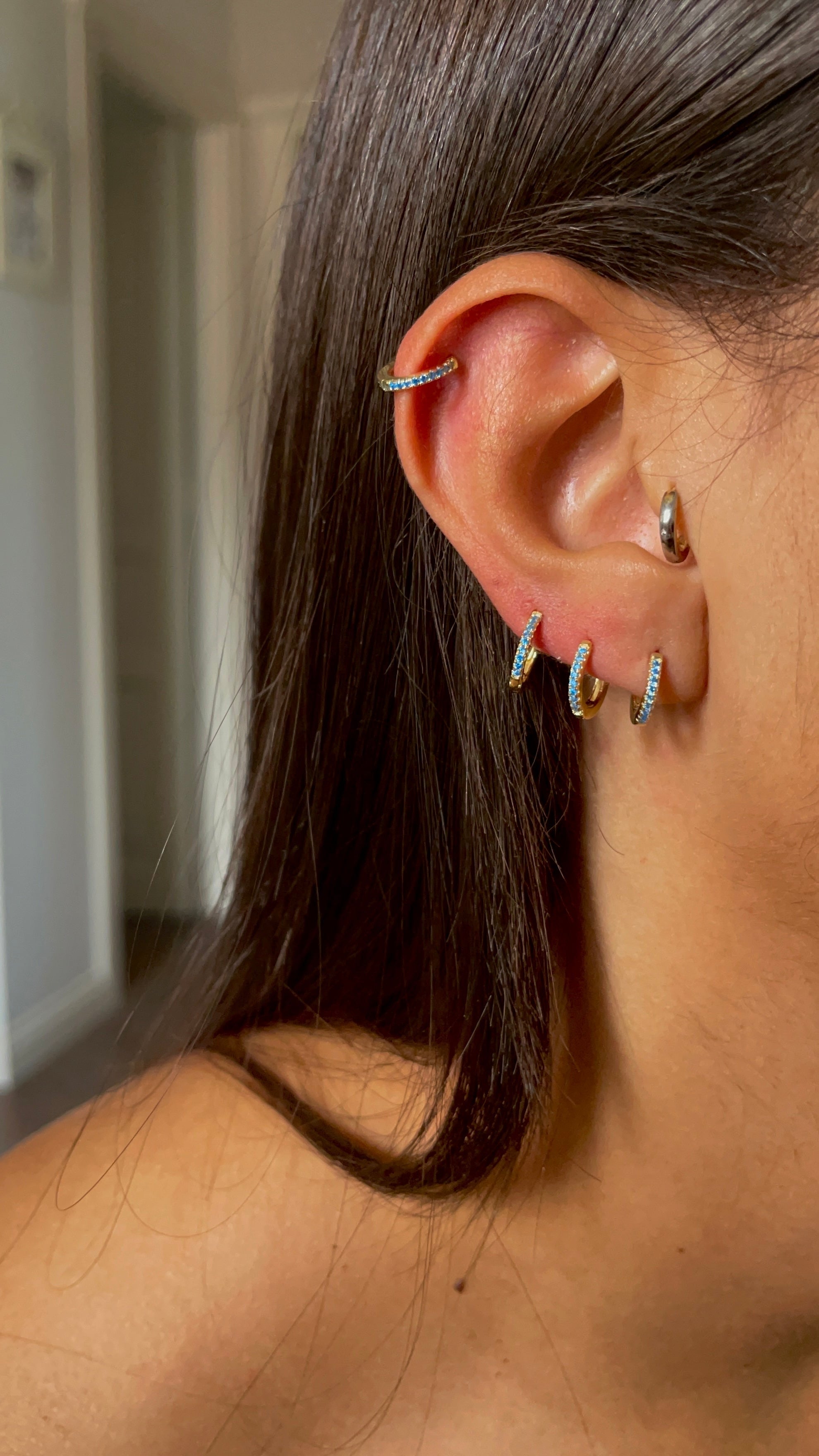 Cerchietto Zirconato base silver 🌈