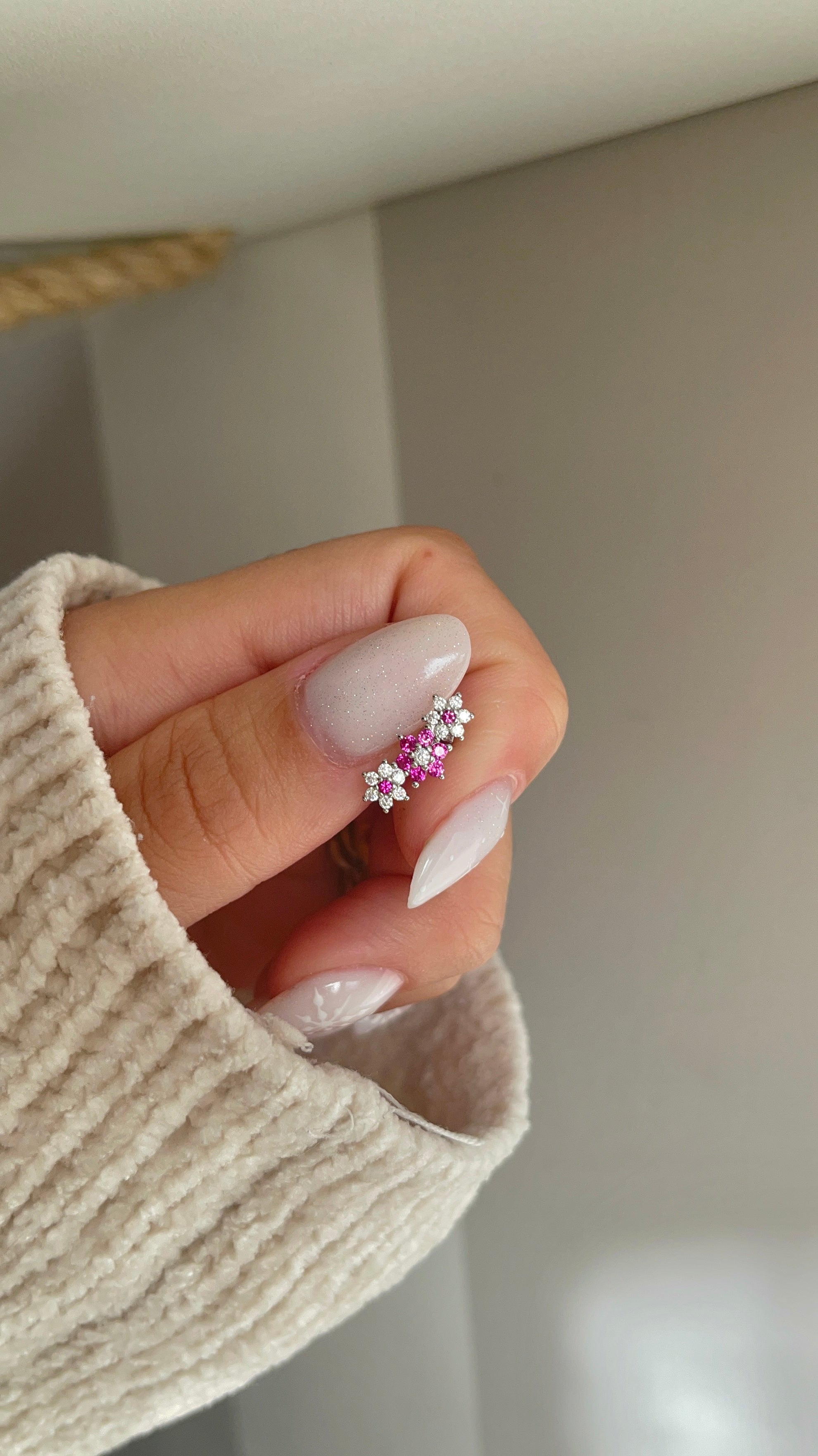 Mono orecchino fiorellini 🌸