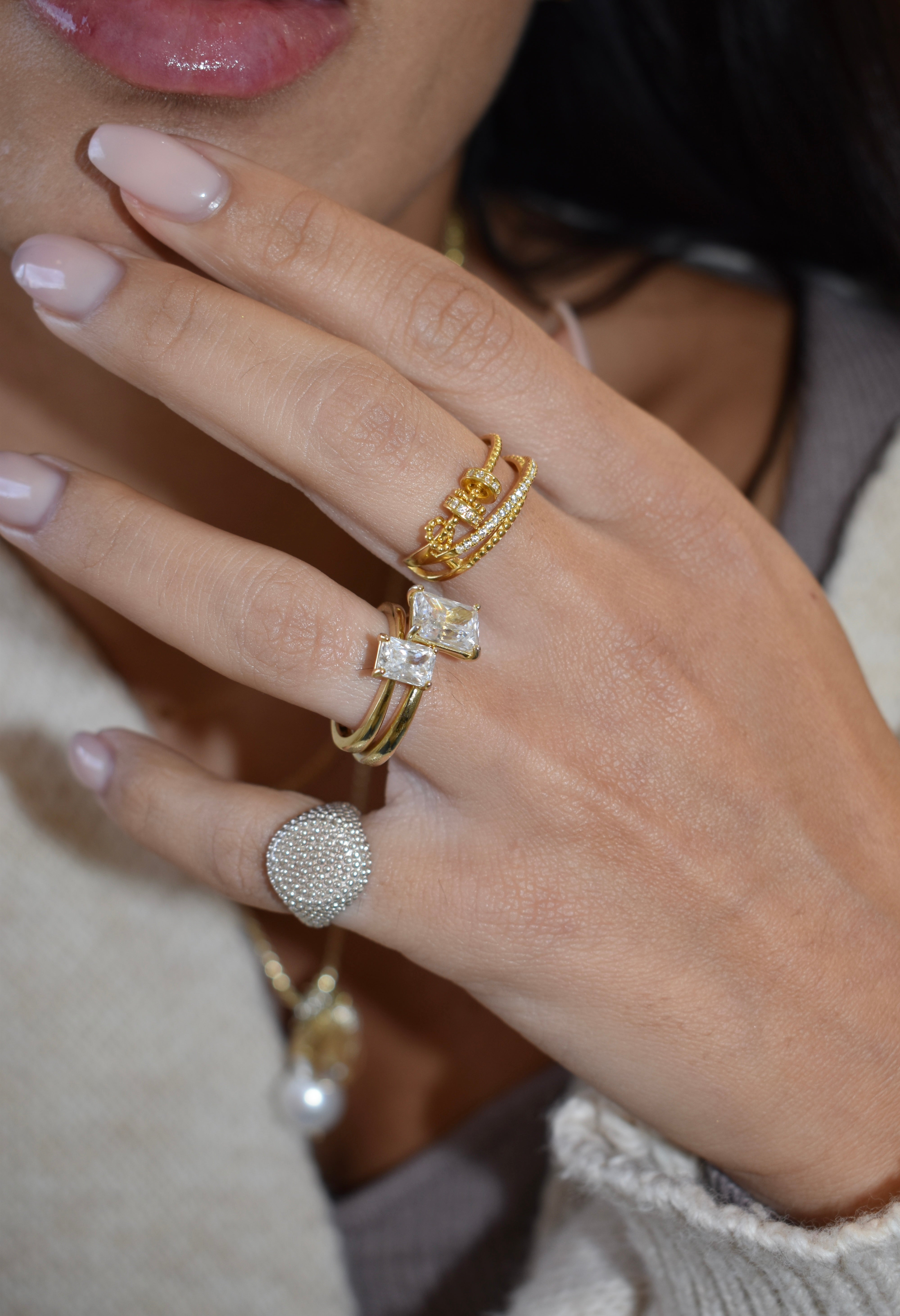 Anello charm rondella