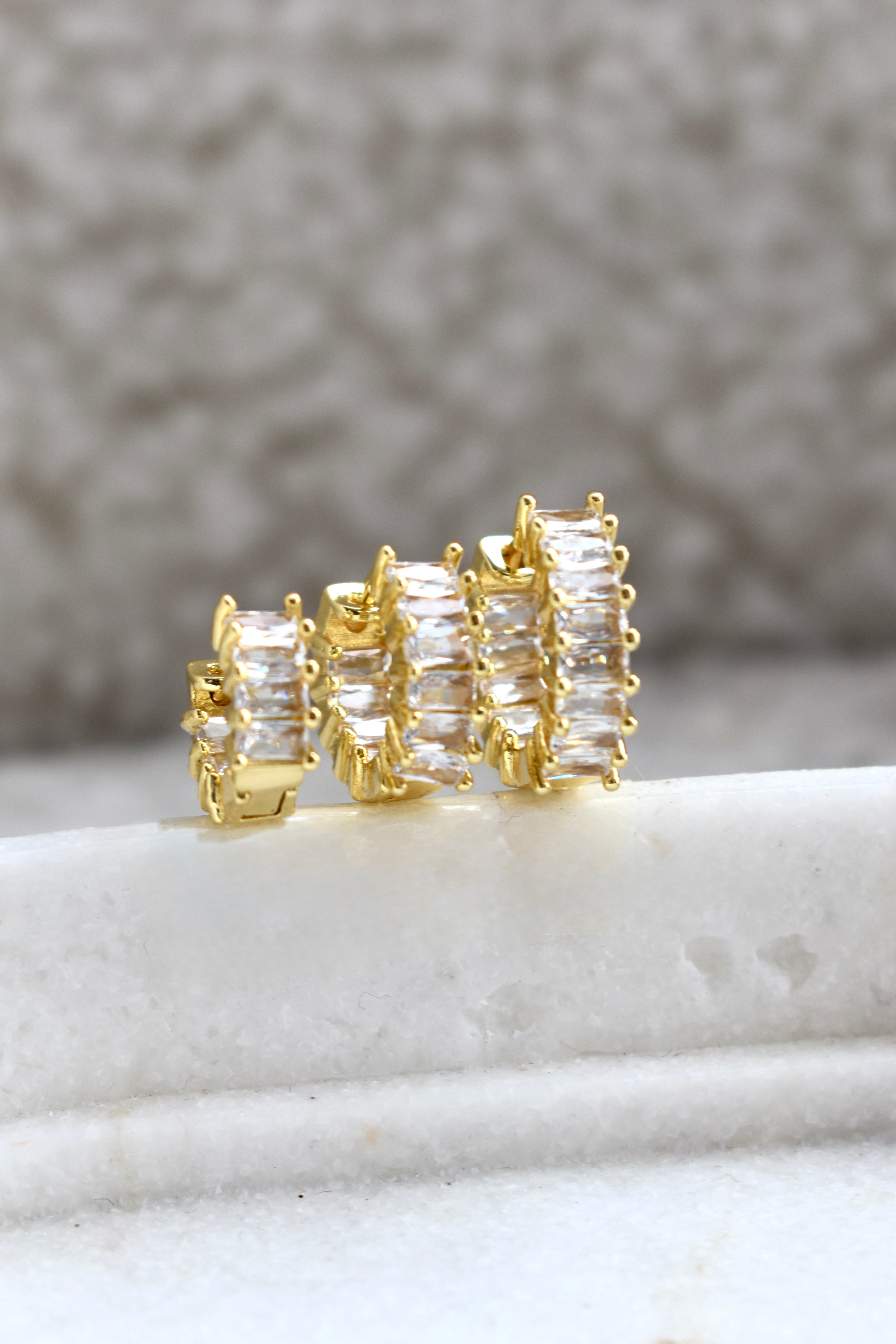 Set Hoops Baguette