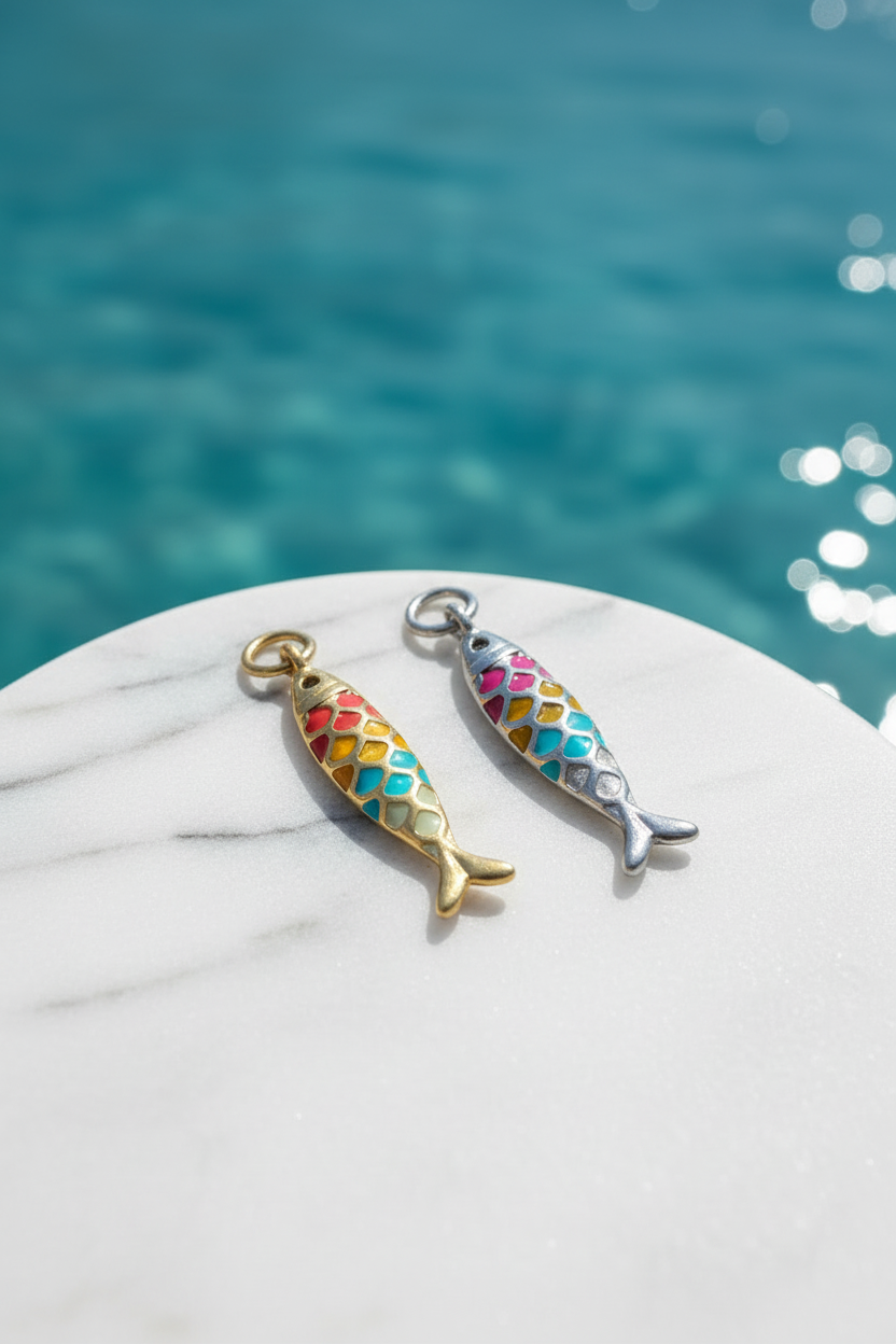 Charm pesciolino smaltato Omaggio