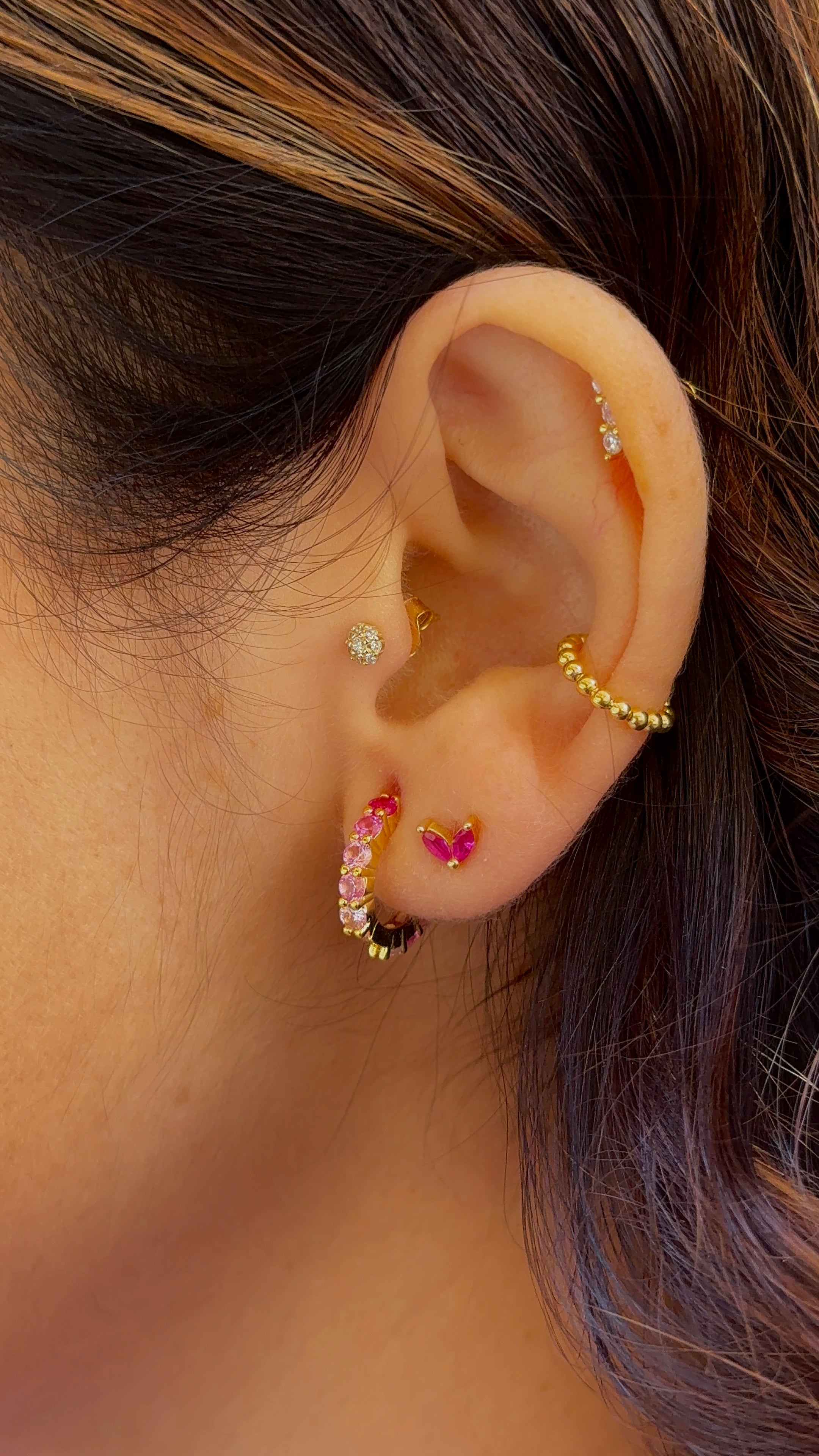 Orecchino Micro fogliolina