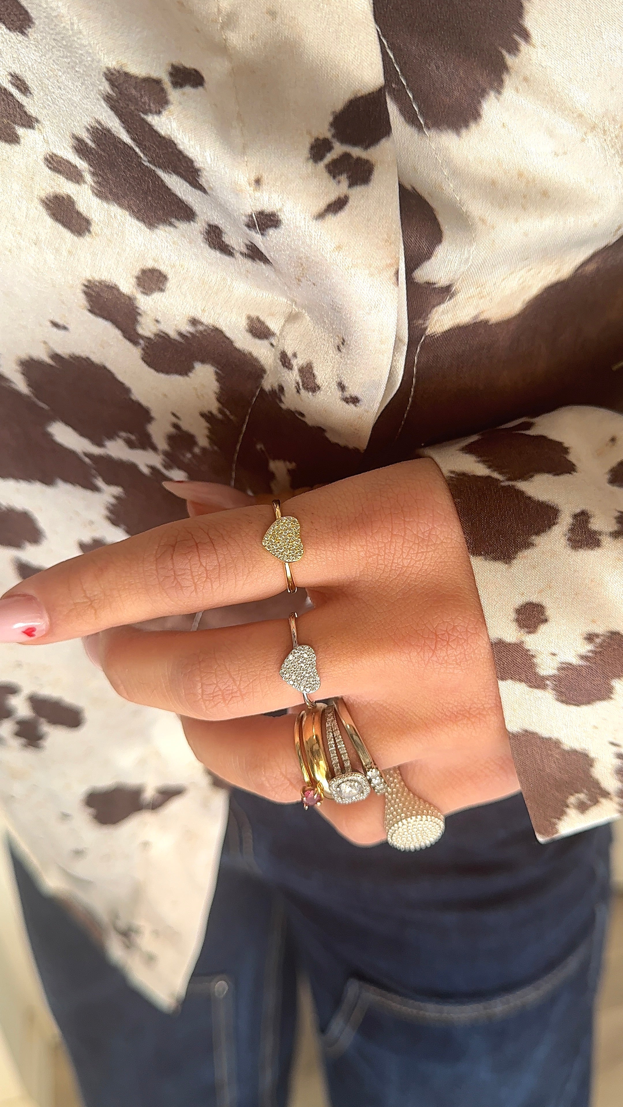 Anello shining heart