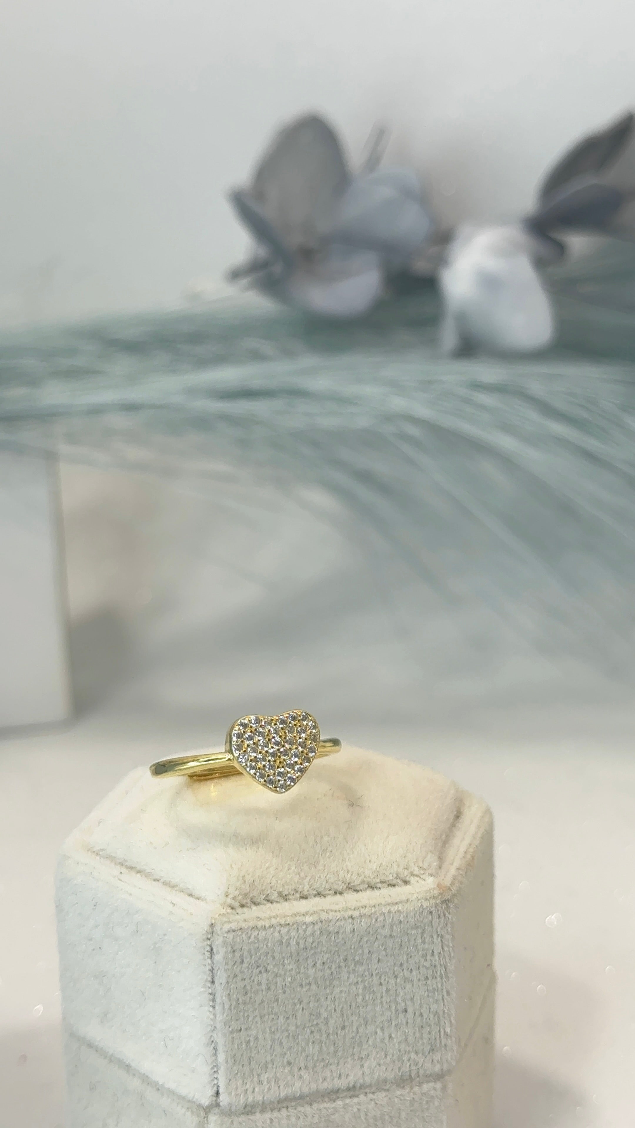 Anello shining heart