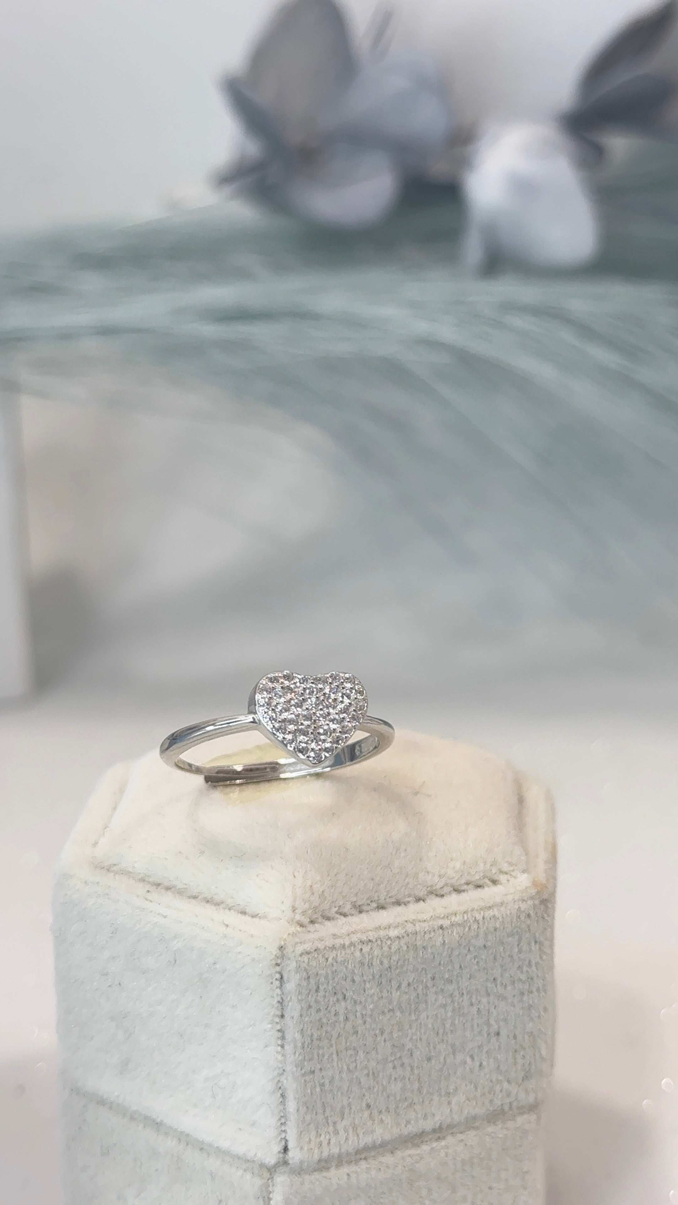 Anello shining heart