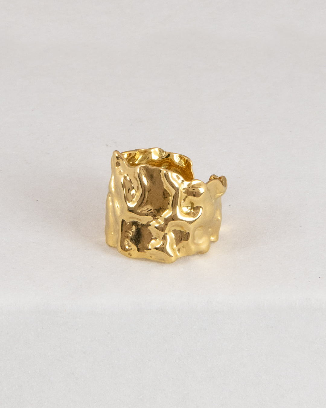 Anello Fascia Martellata