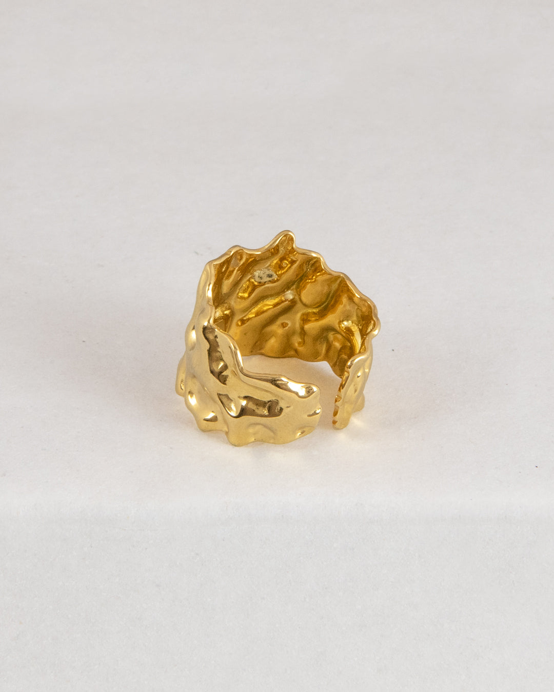 Anello Fascia Martellata
