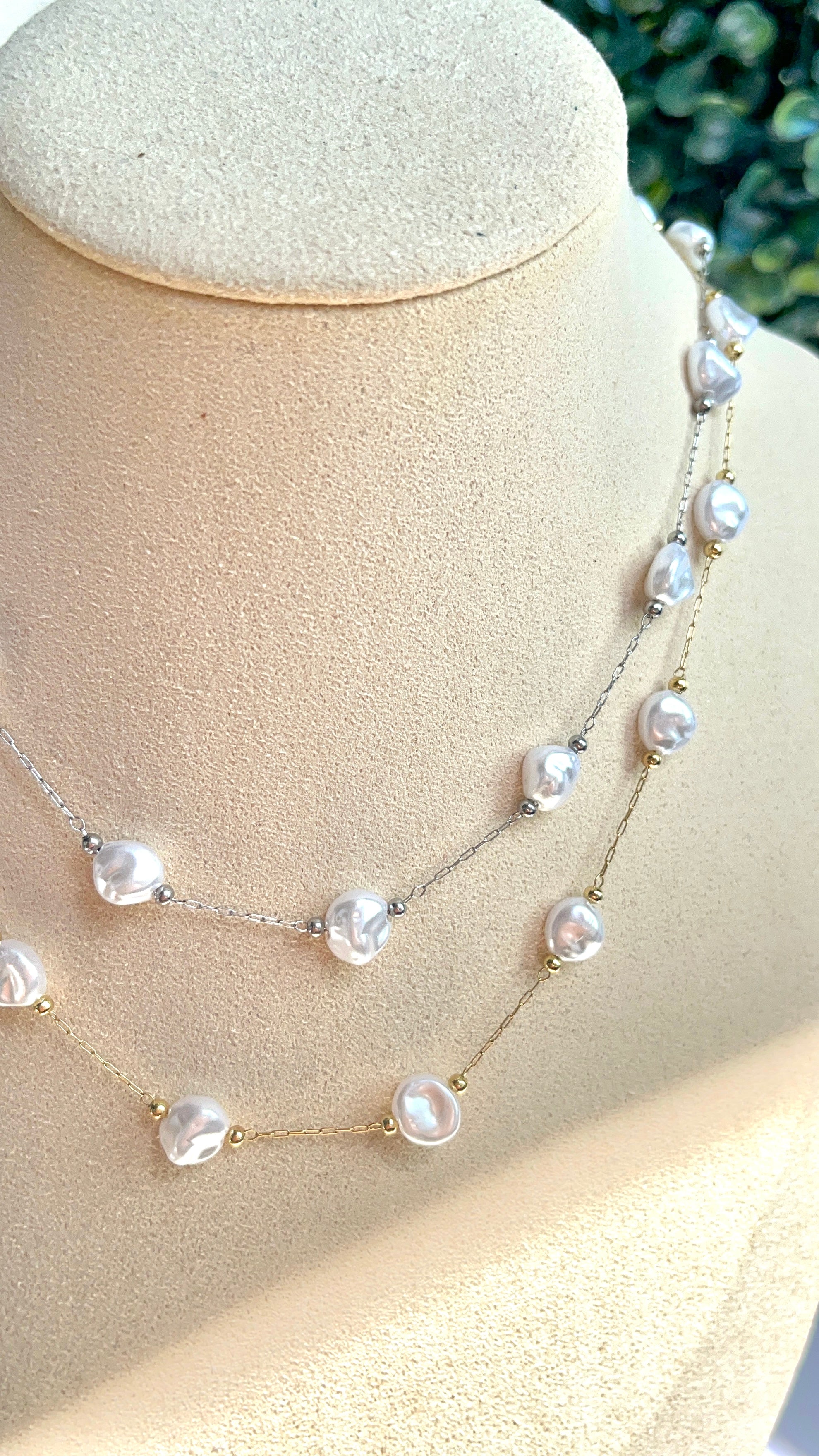 Collana perla white