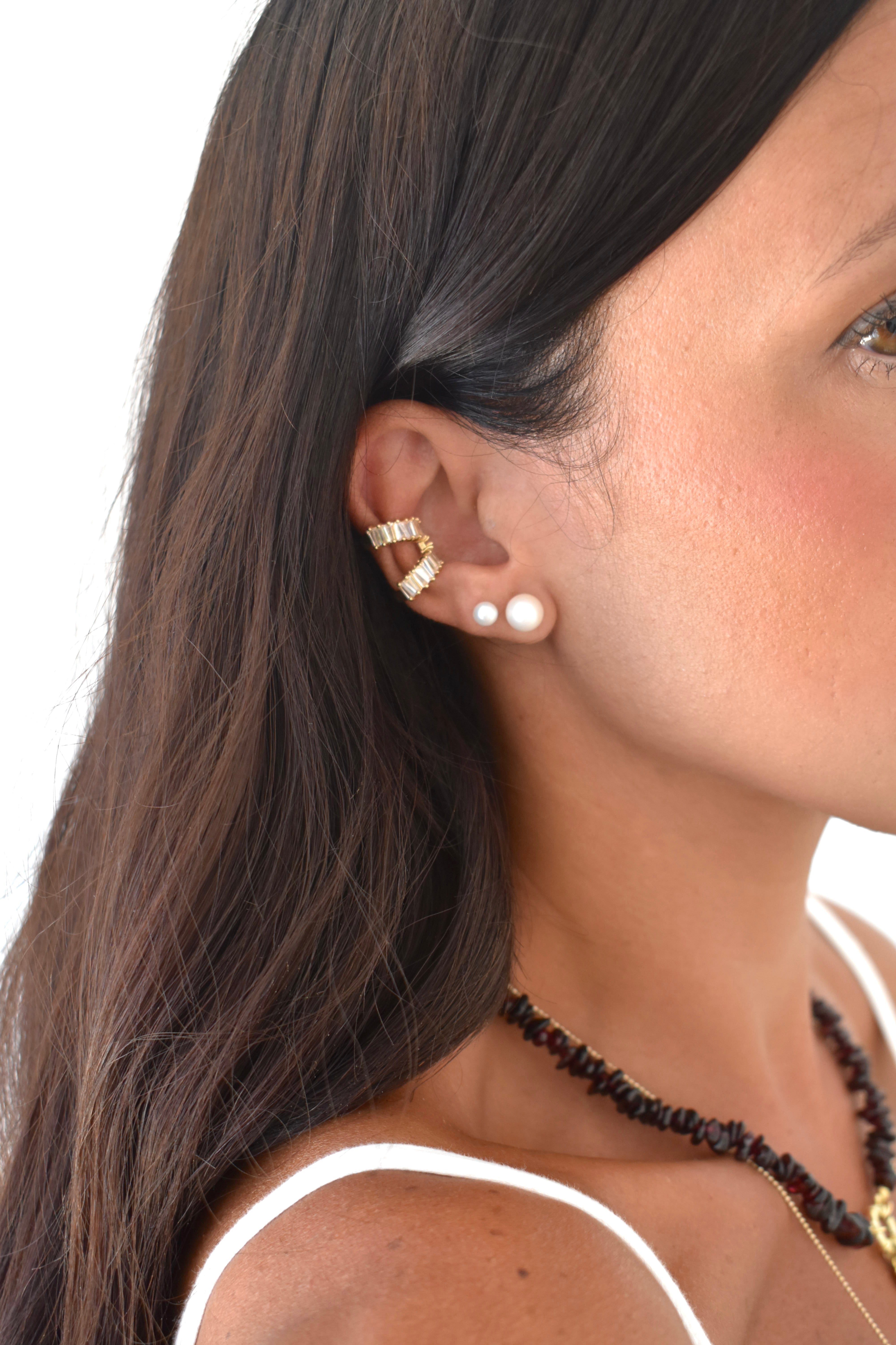 Earcuff double baguette