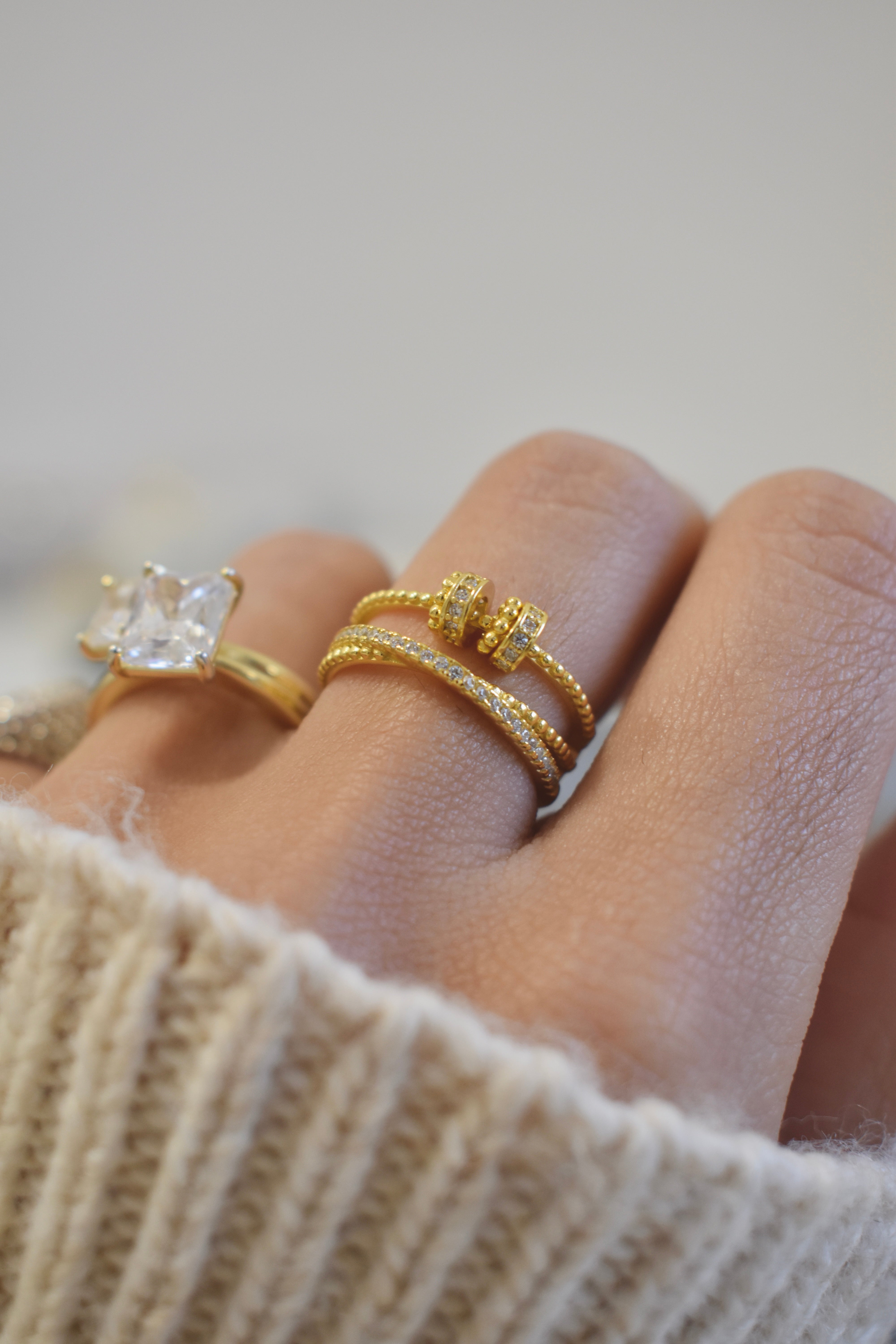 Anello charm rondella