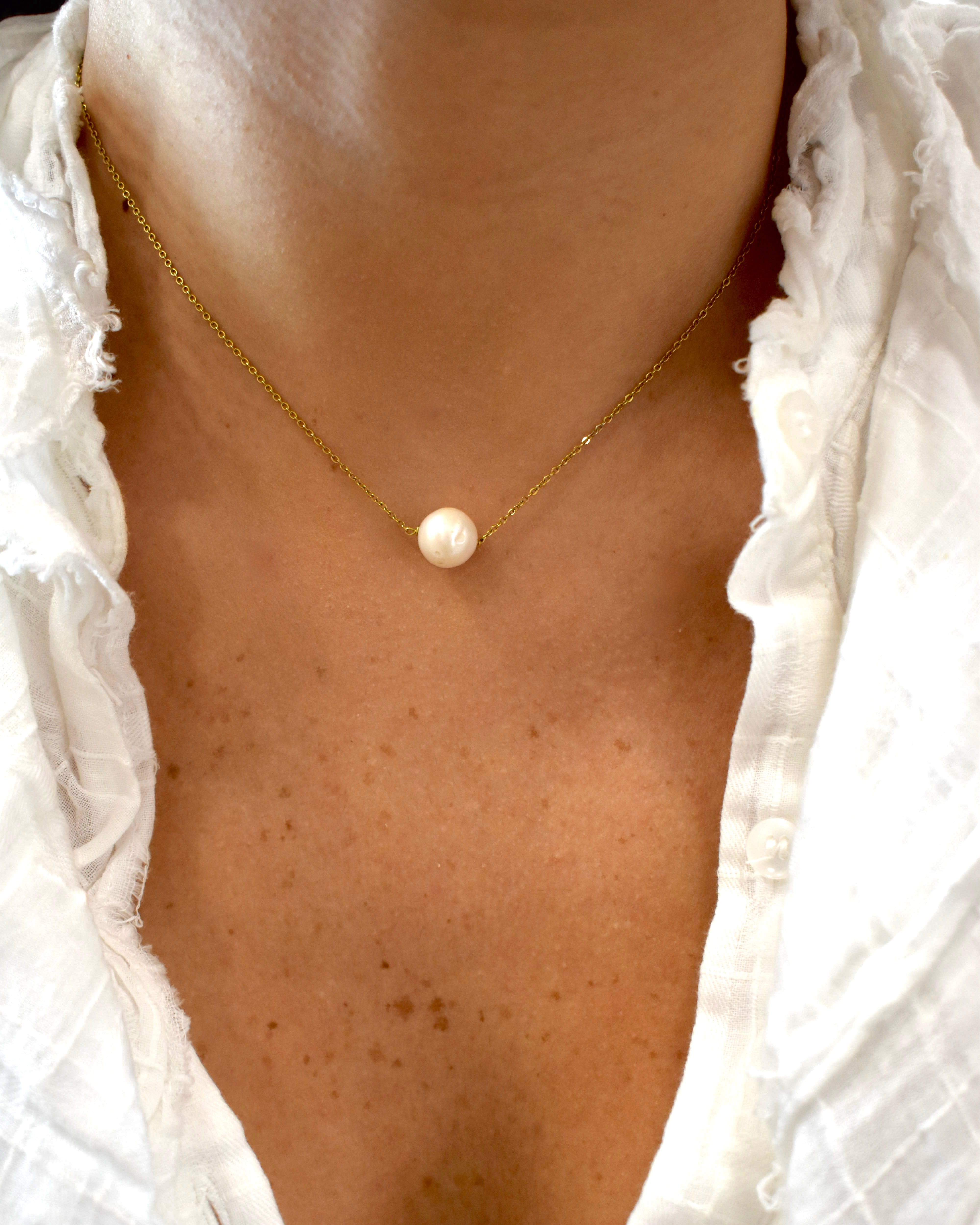 Collana Goccia di perla