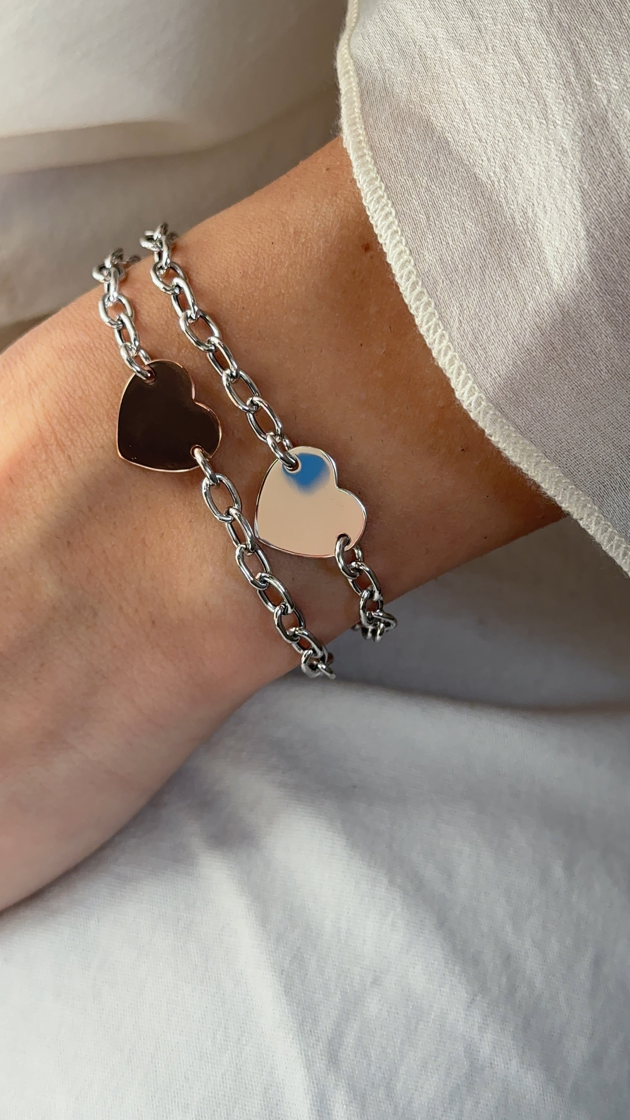 Bracciale catena Cuore Silver