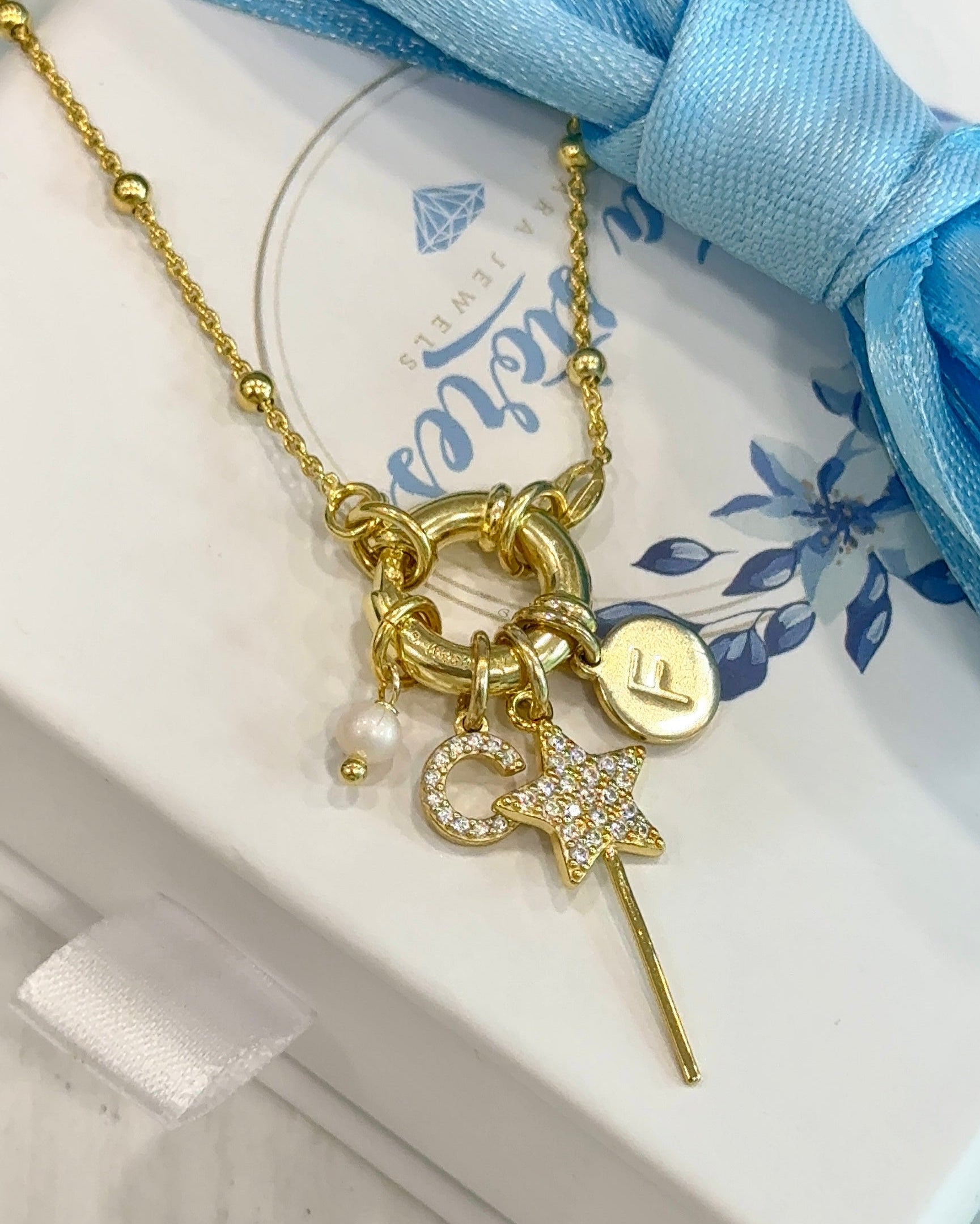 Collana Rosario in Argento 925 con Chiusura ad Anello