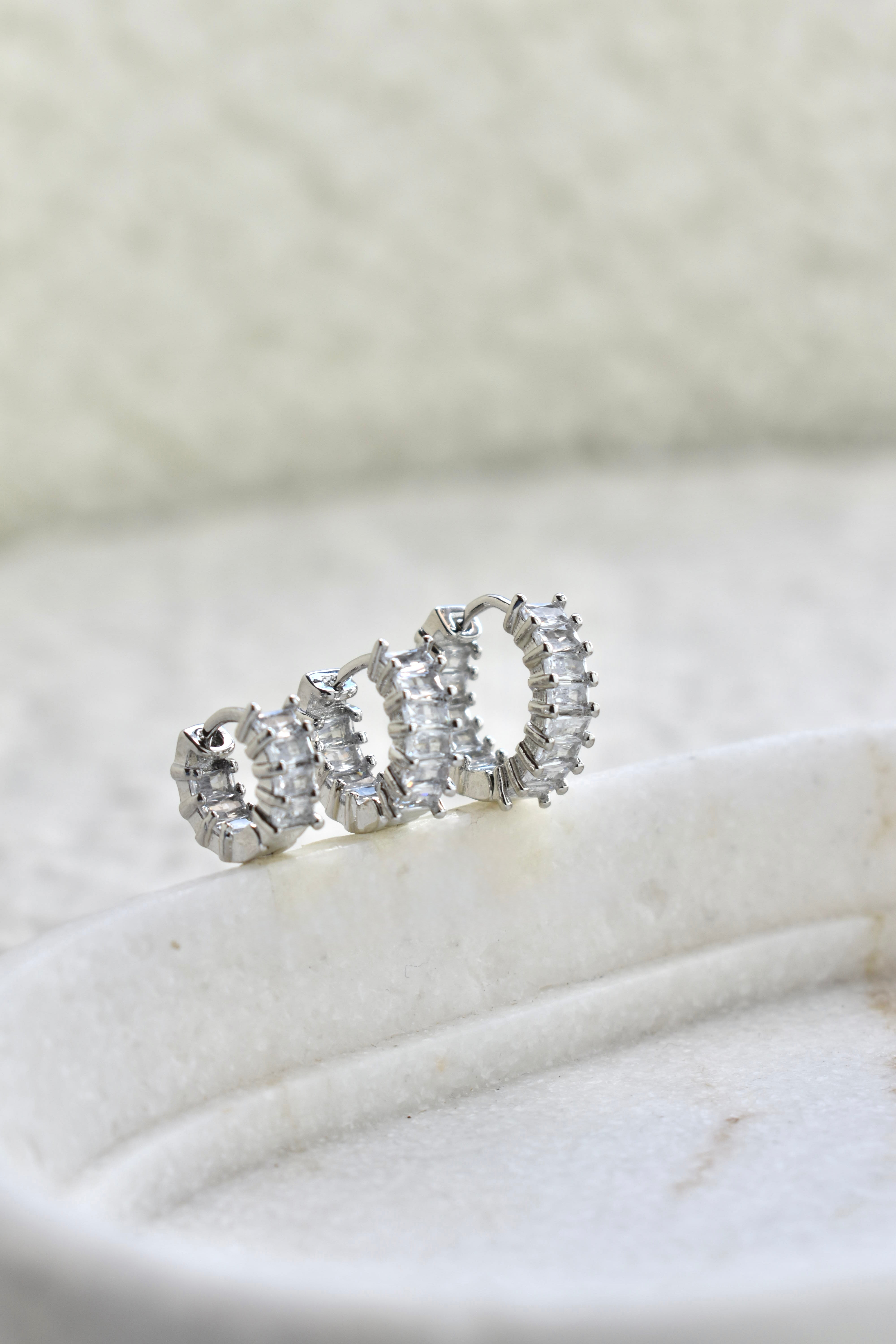 Set Hoops Baguette