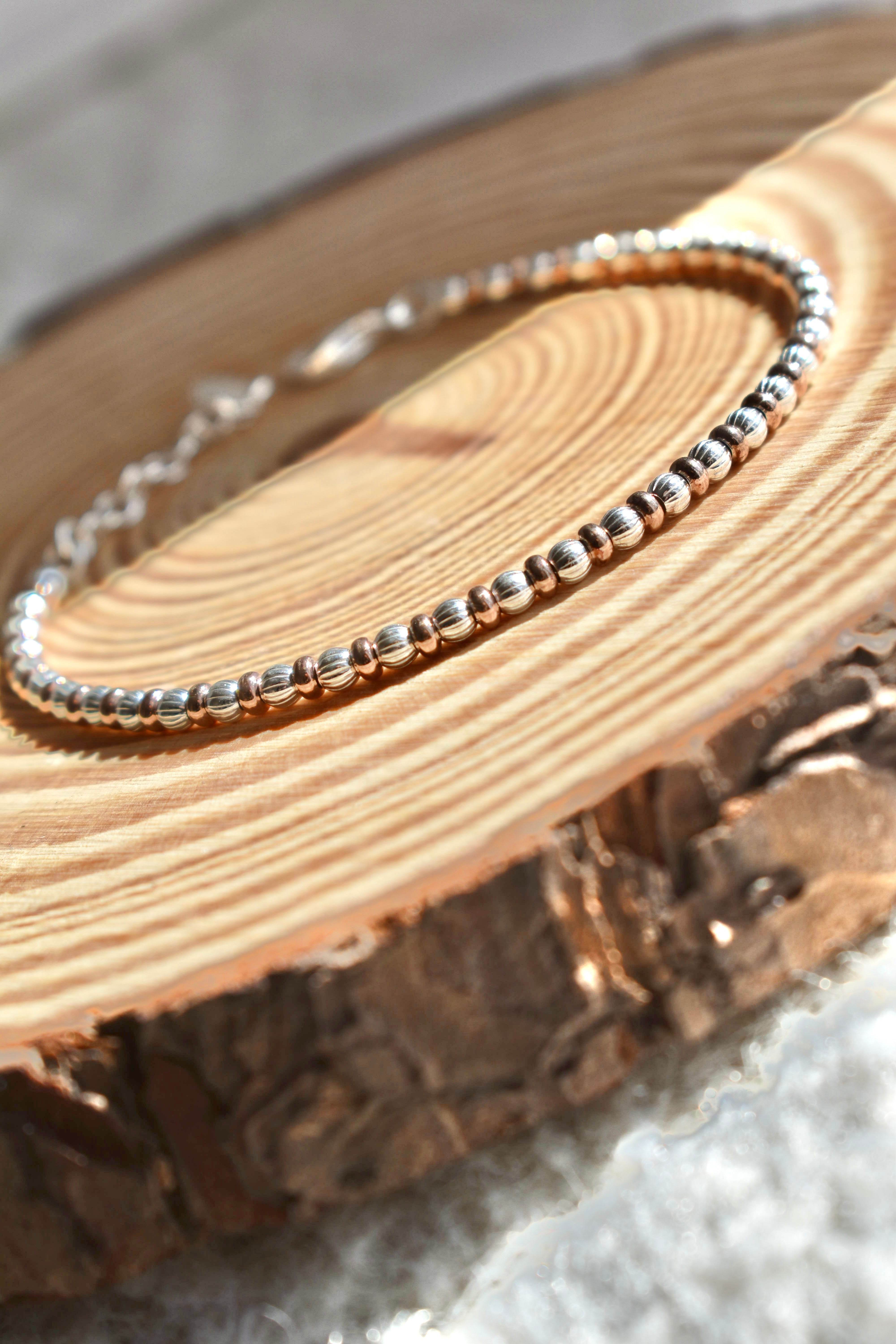 Bracciale sfere rigate