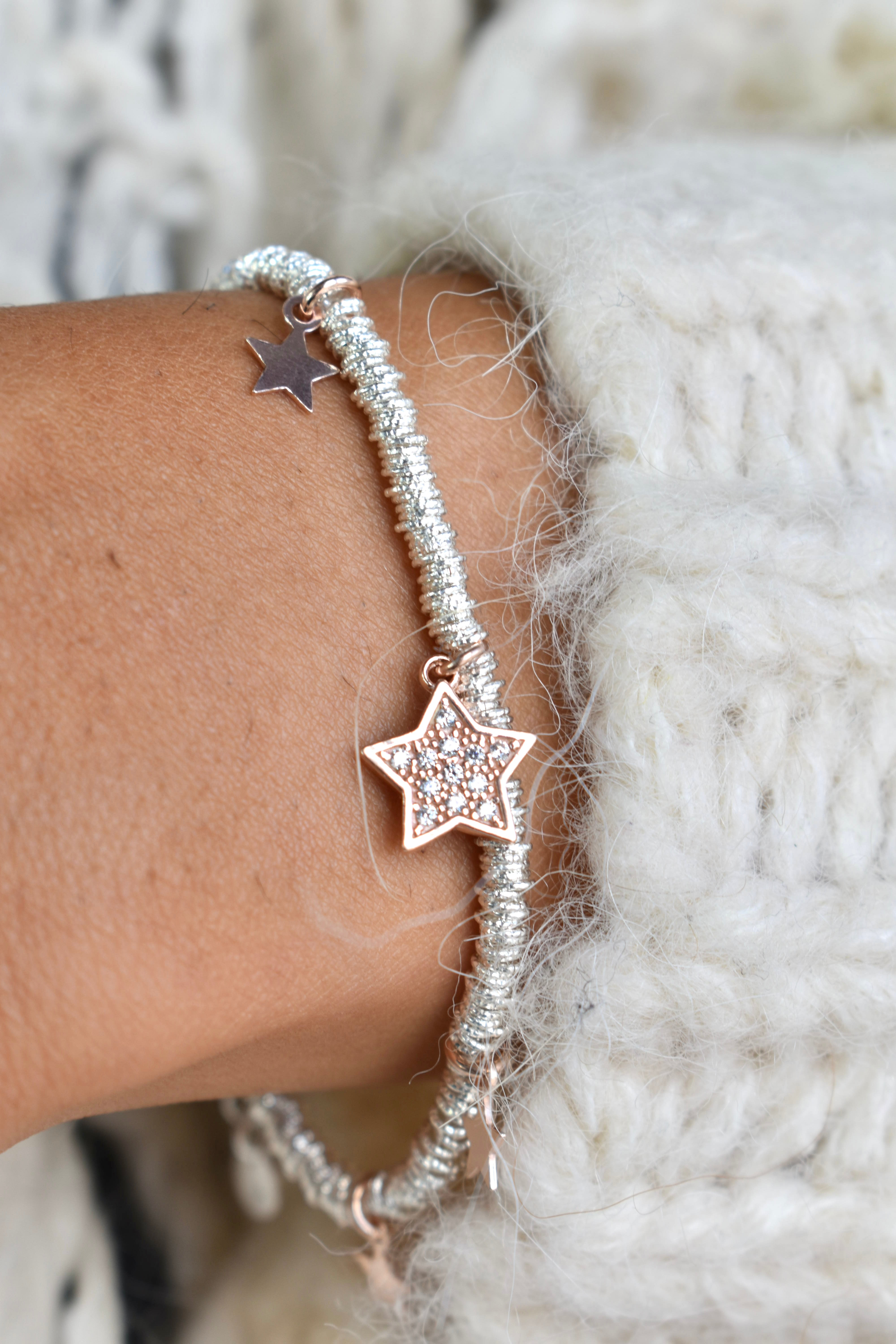 Bracciale millecerchi stellato