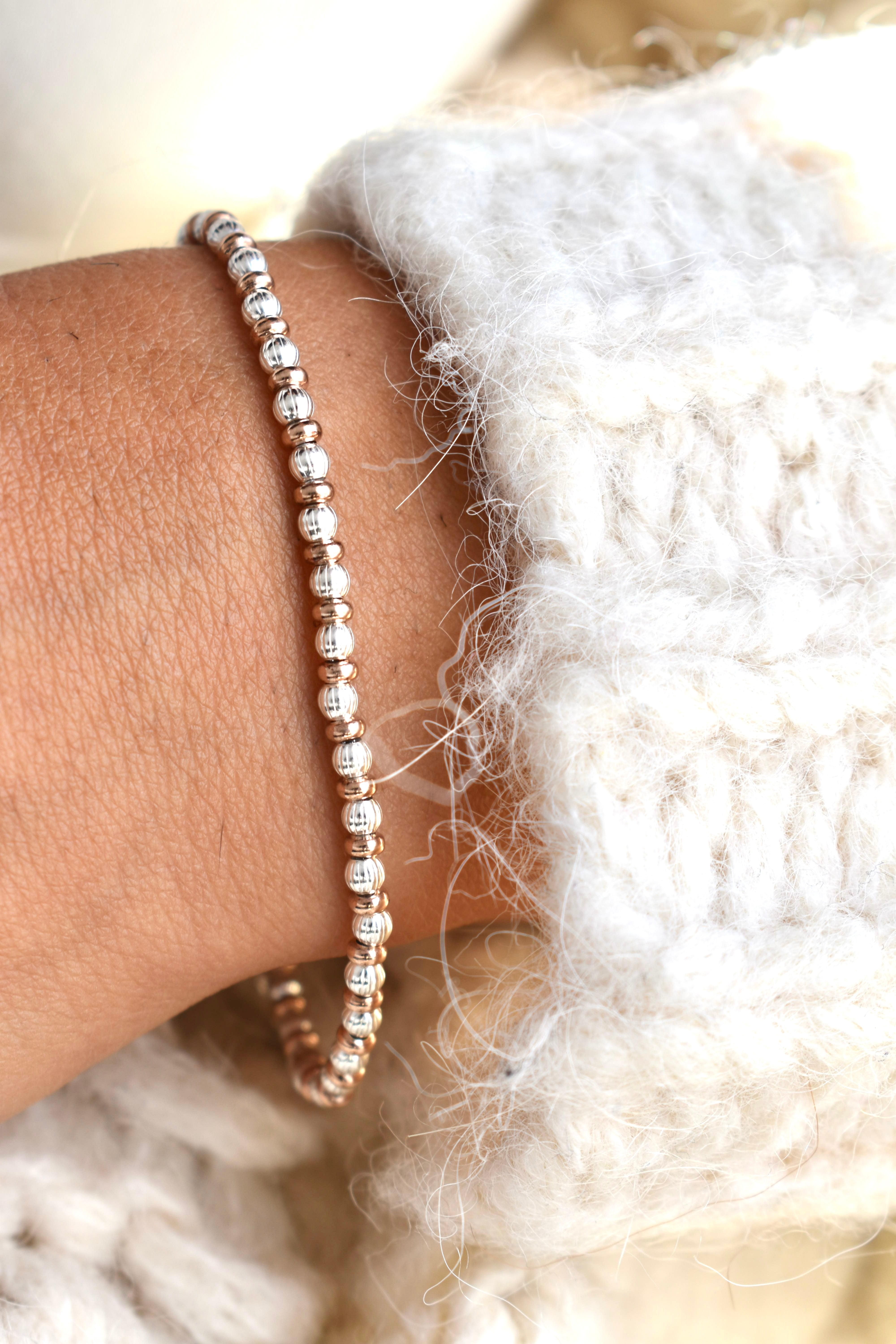 Bracciale sfere rigate
