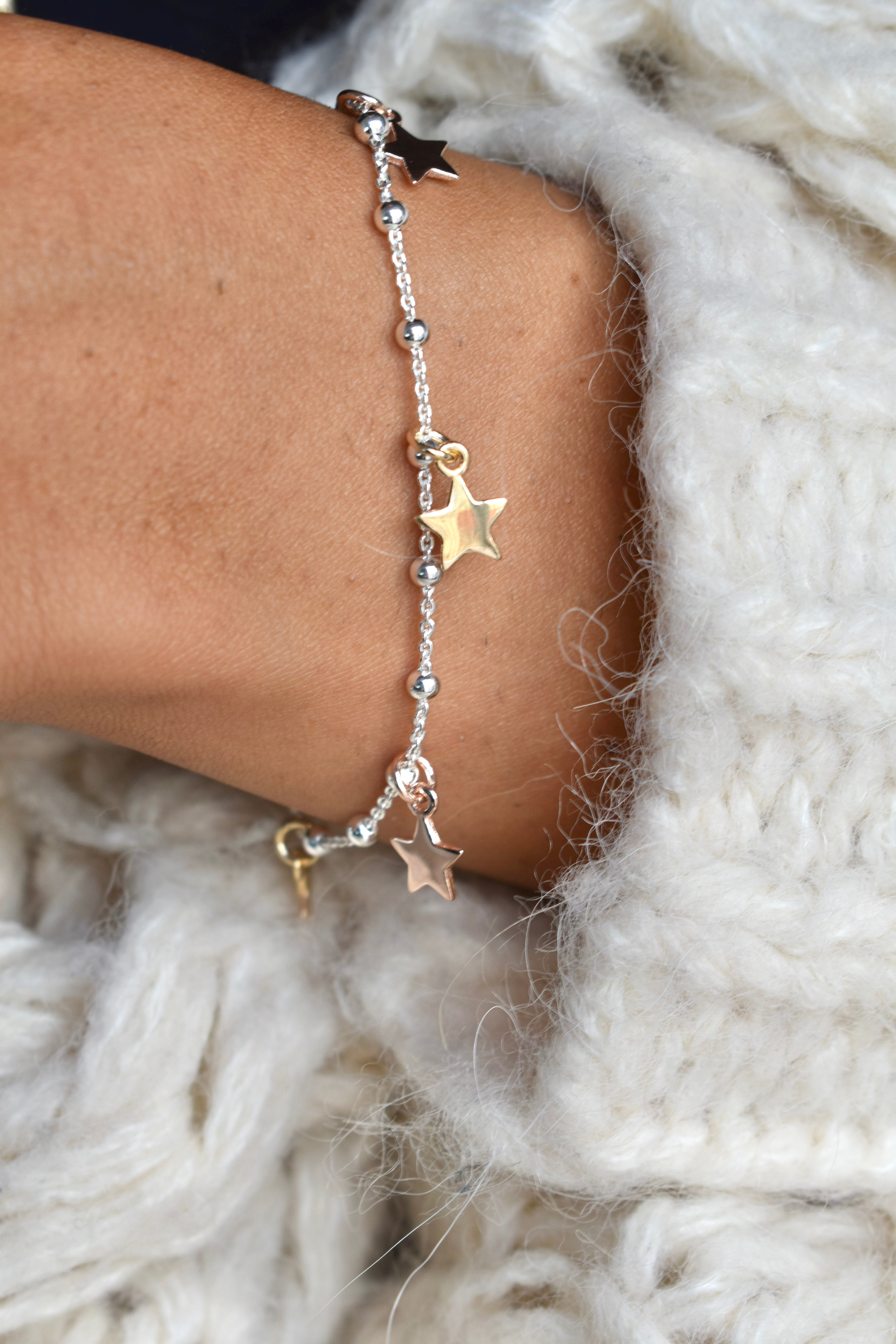 Bracciale charms stelle