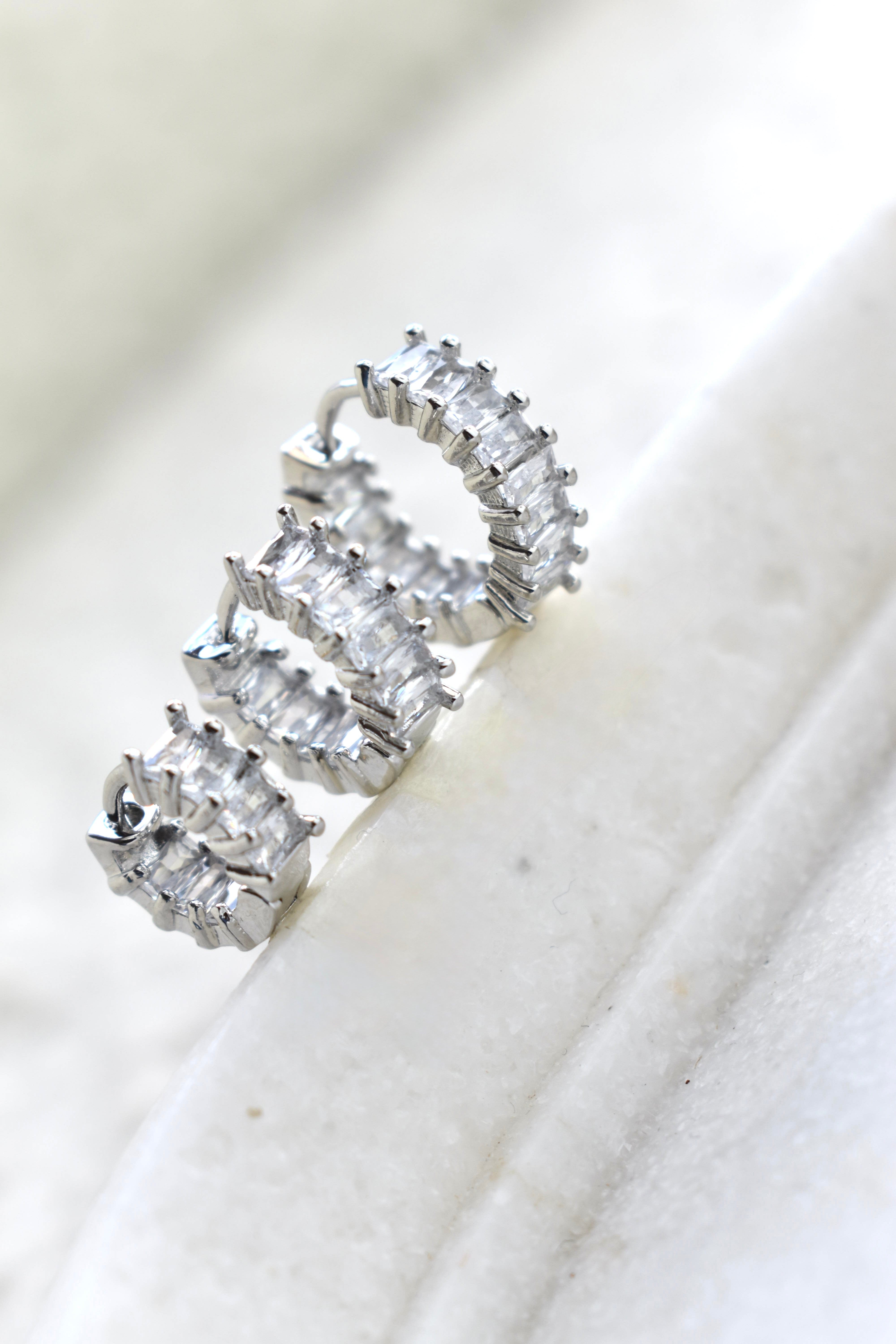 Set Hoops Baguette