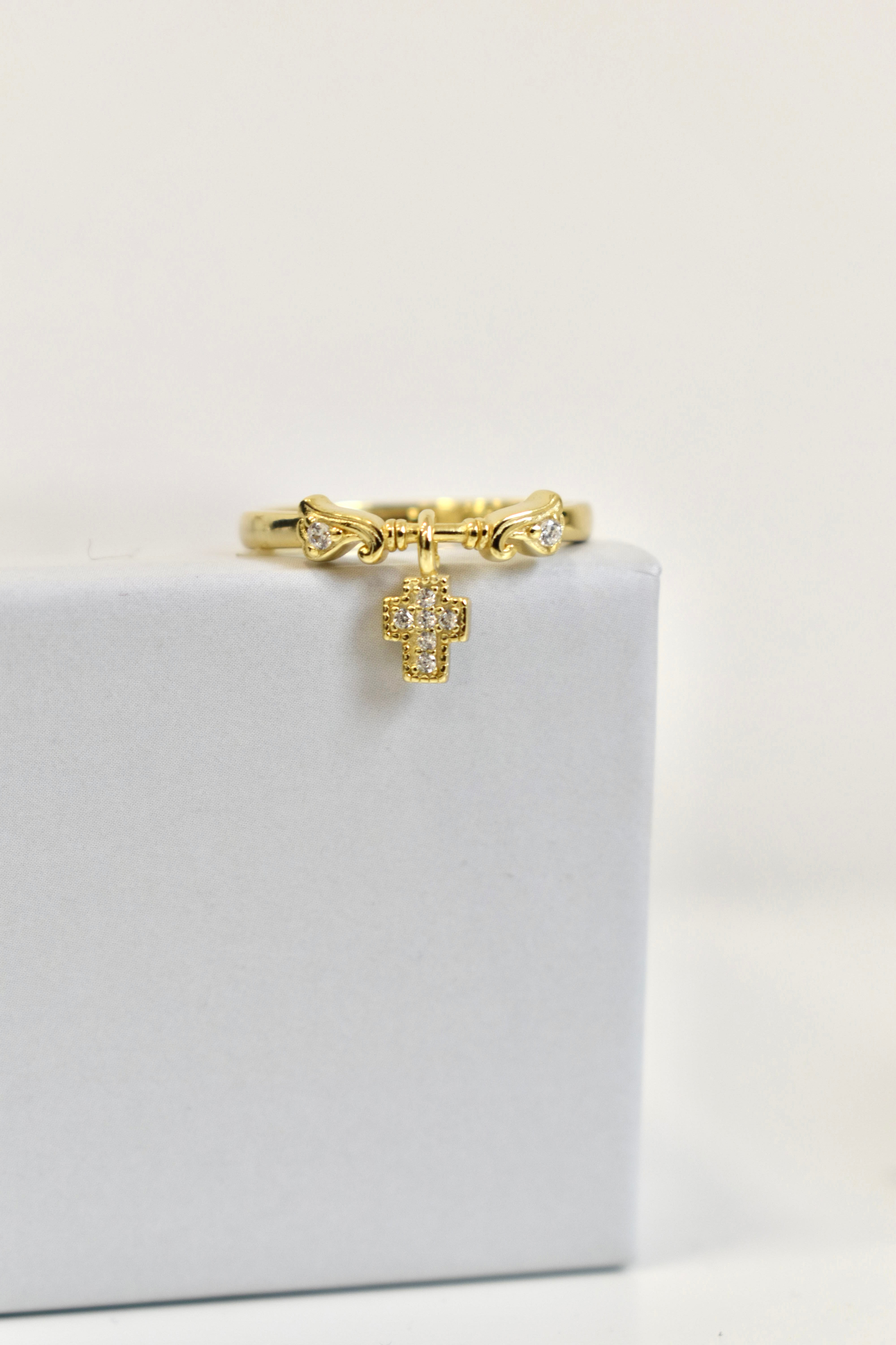 anello charm croce