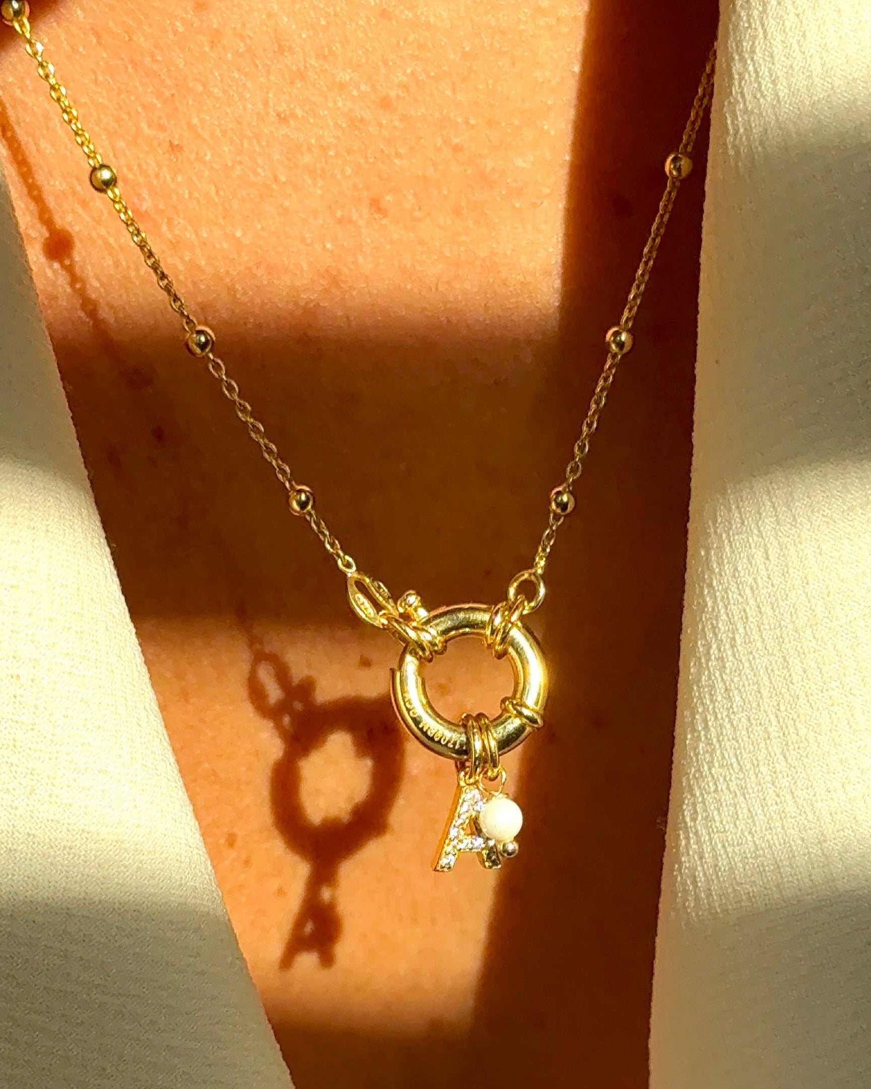 Collana Rosario in Argento 925 con Chiusura ad Anello