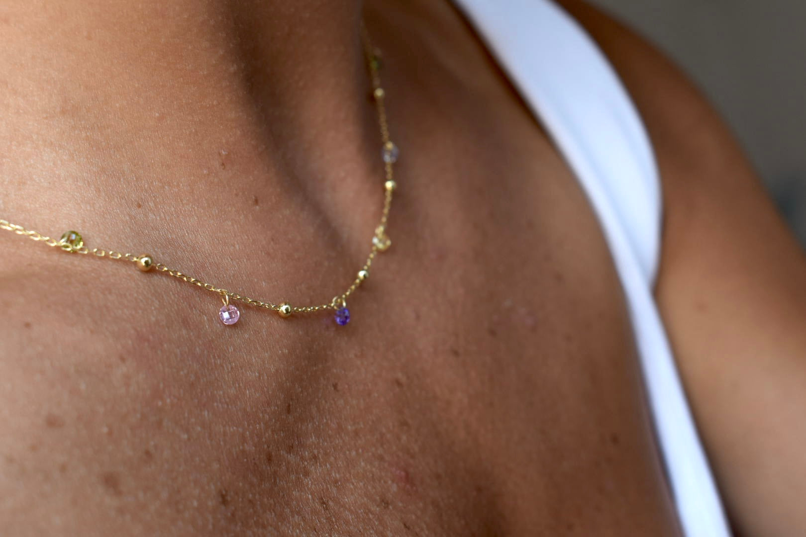 collana diamantini multicolor