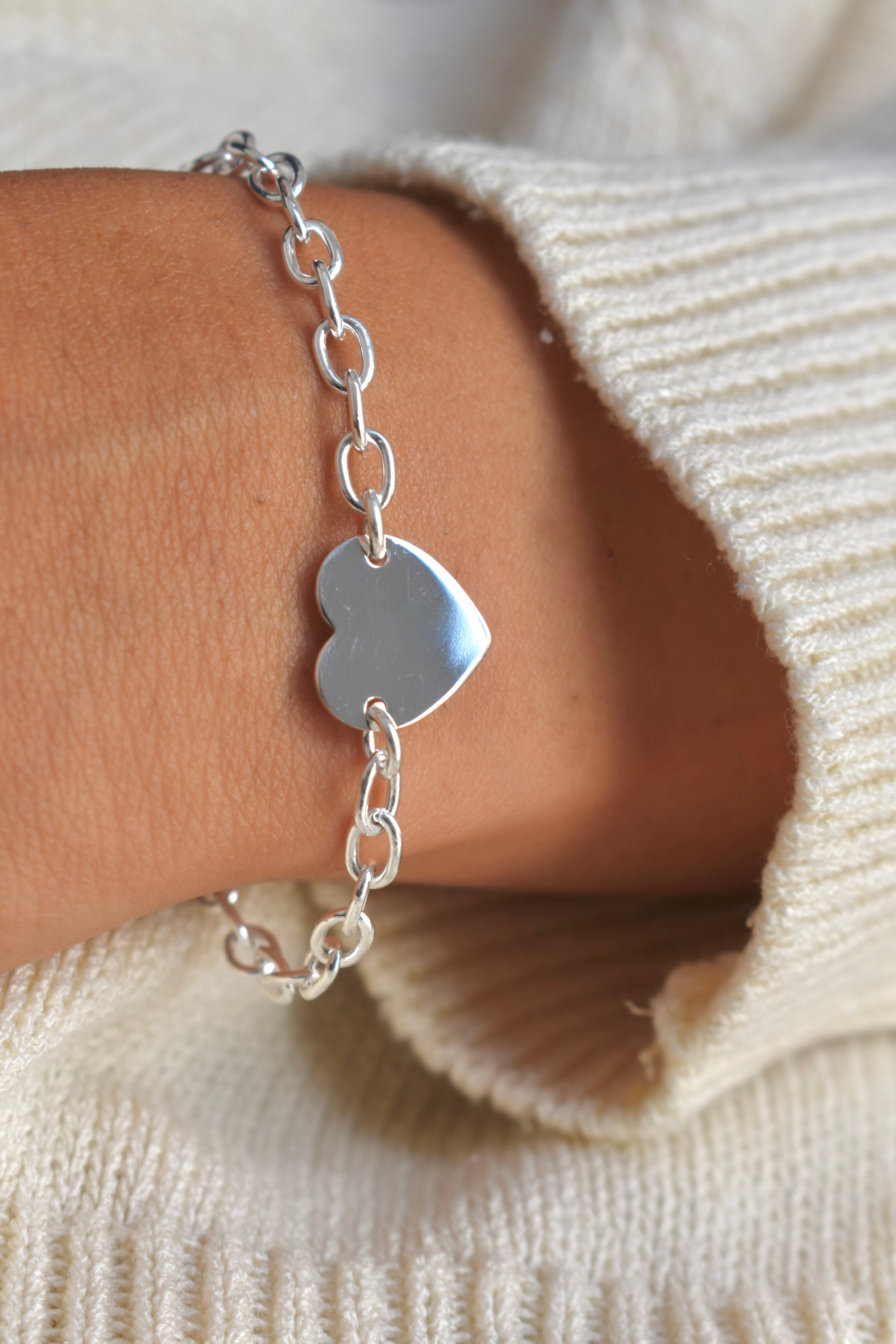 Bracciale catena Cuore