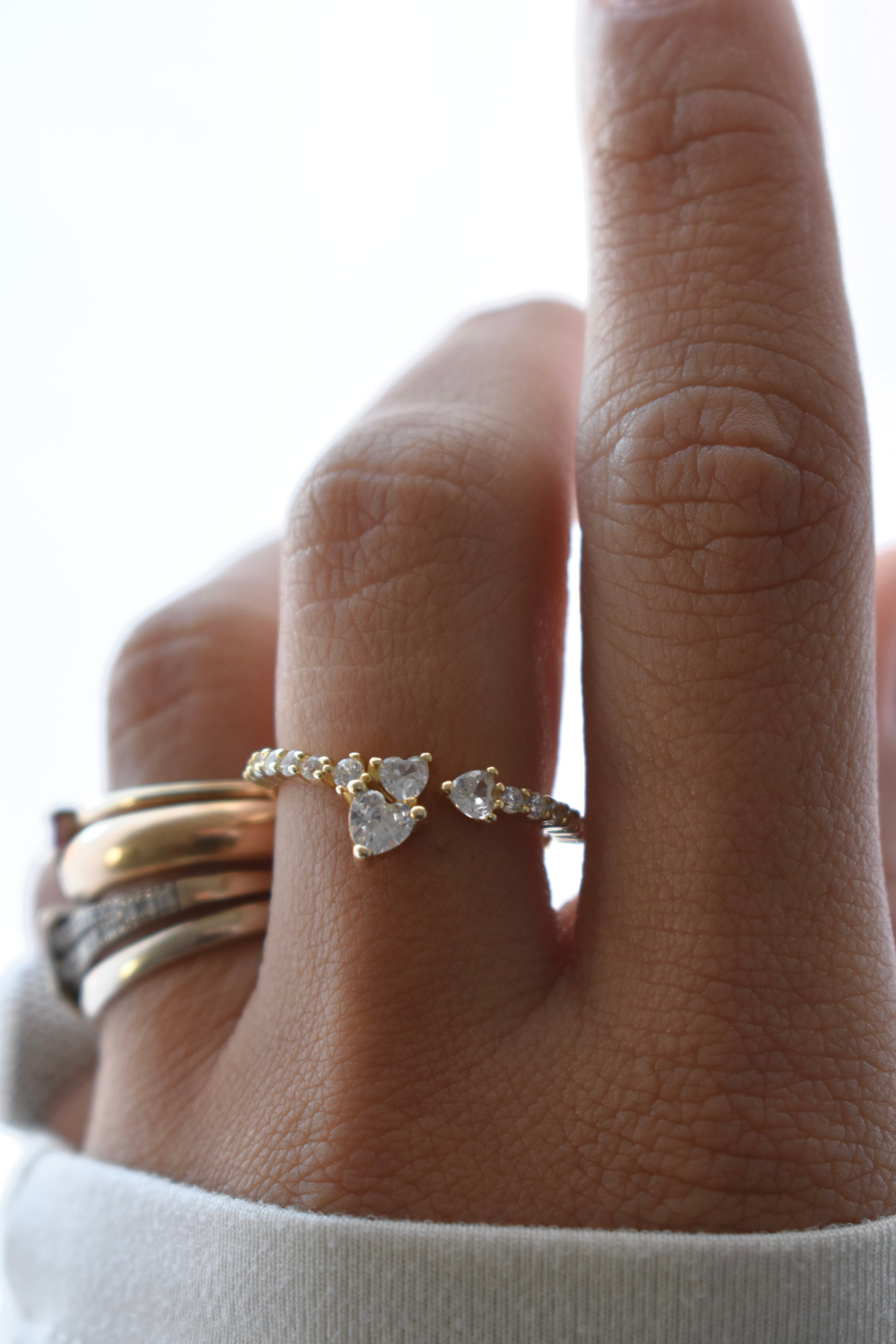 anello heart lucciola