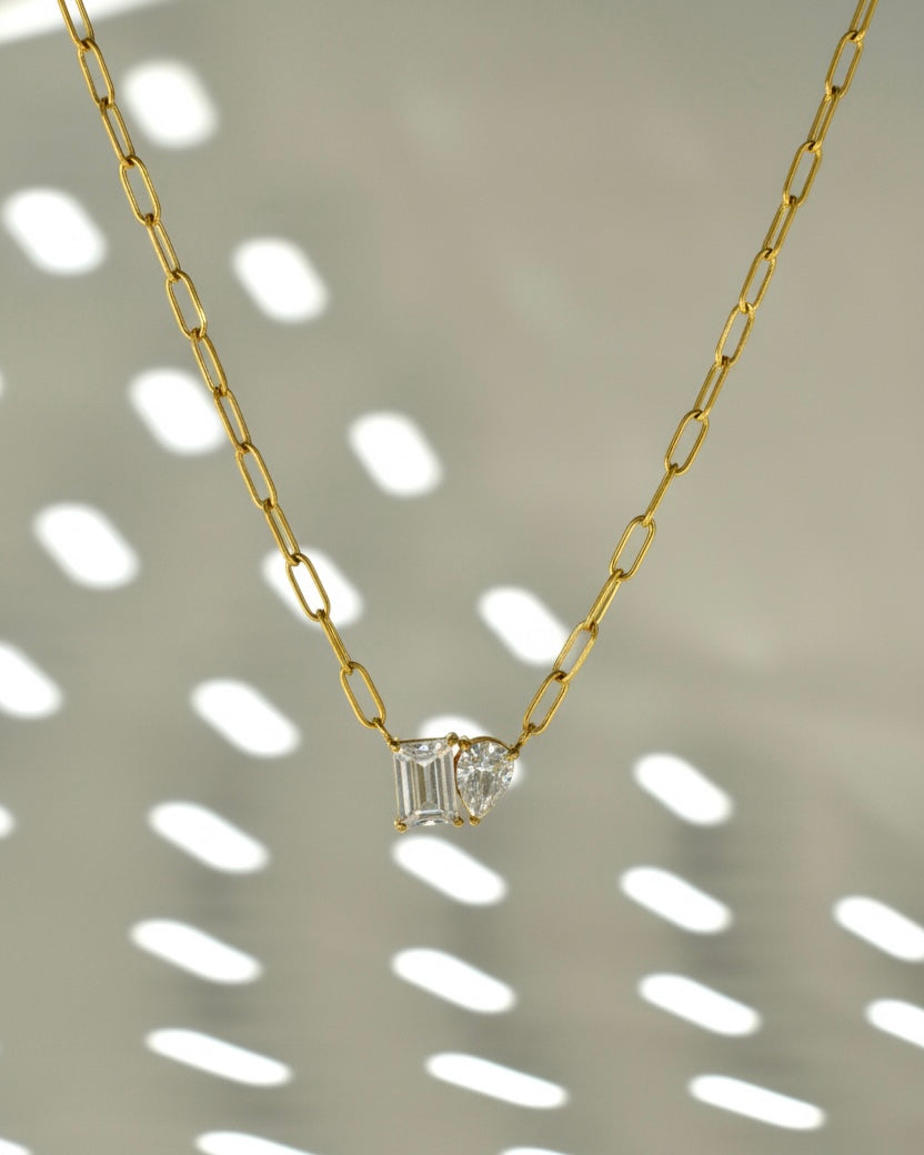 Collana catena Duo di luce