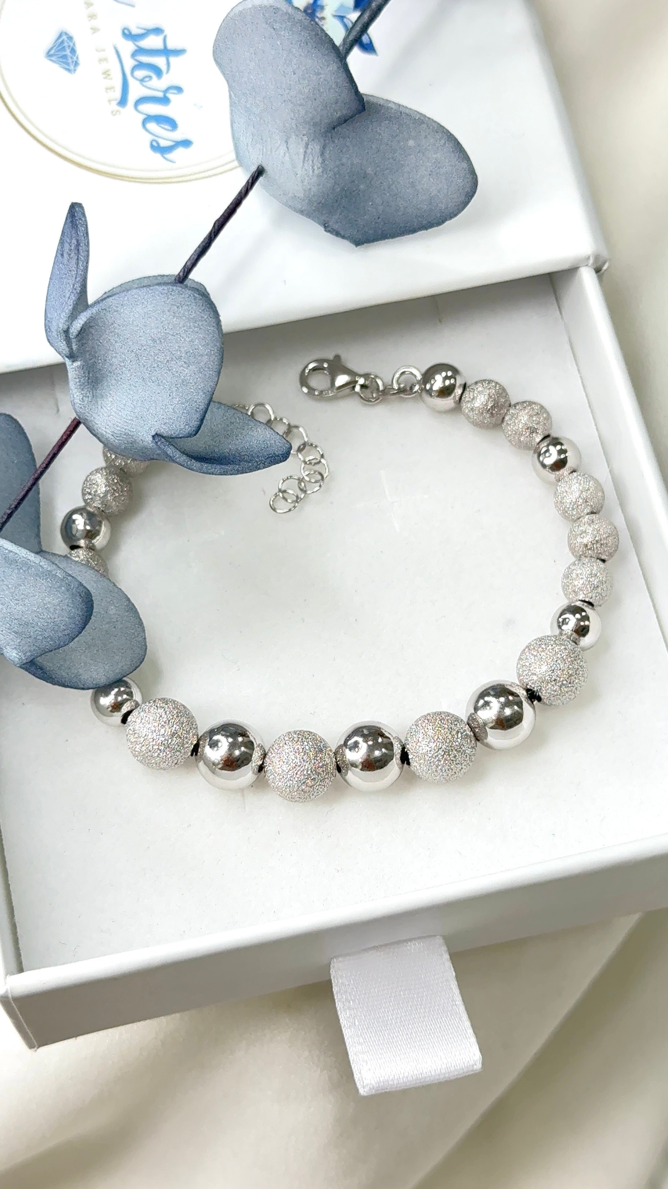 Bracciale Sfere luccicose Silver