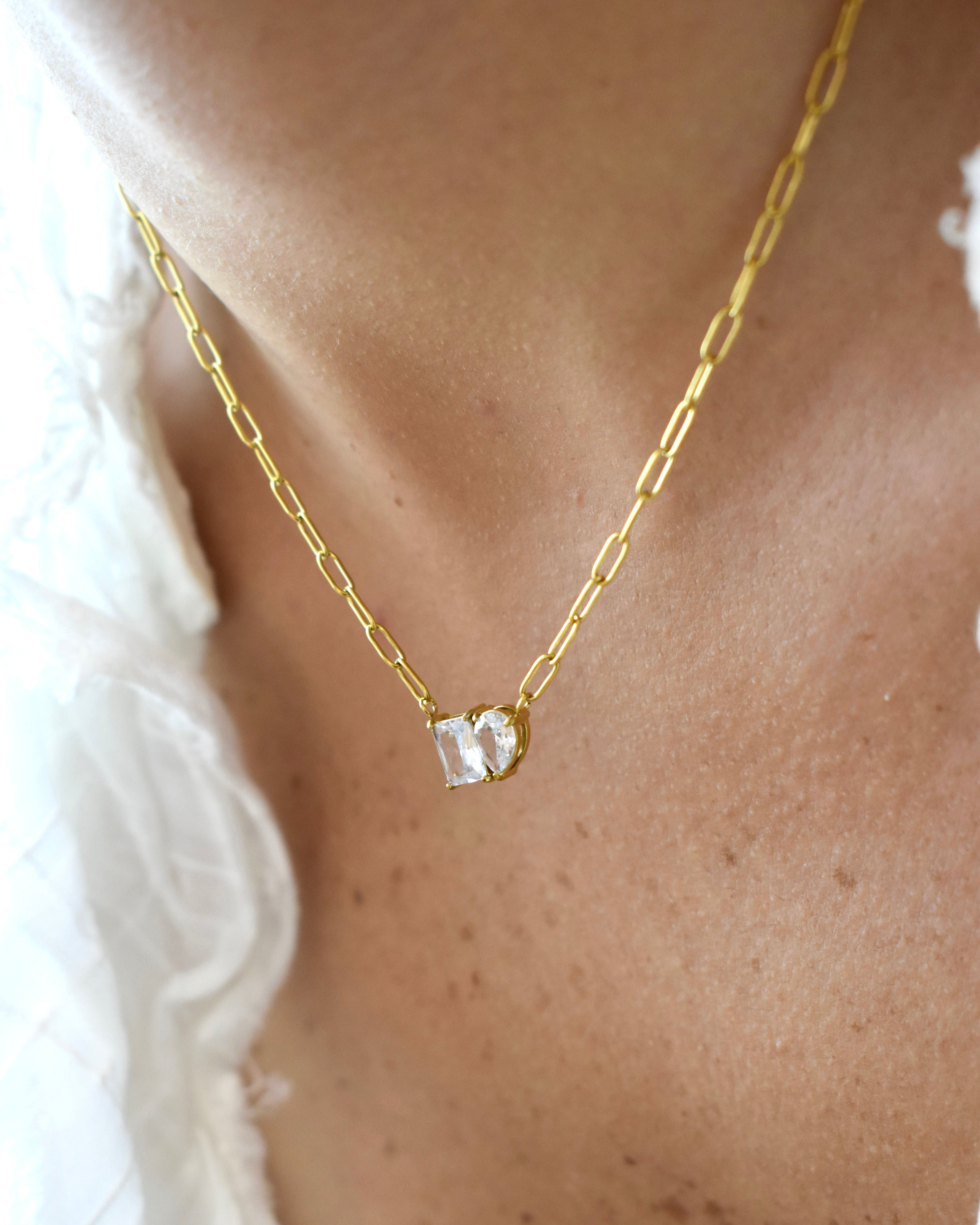 Collana catena Duo di luce