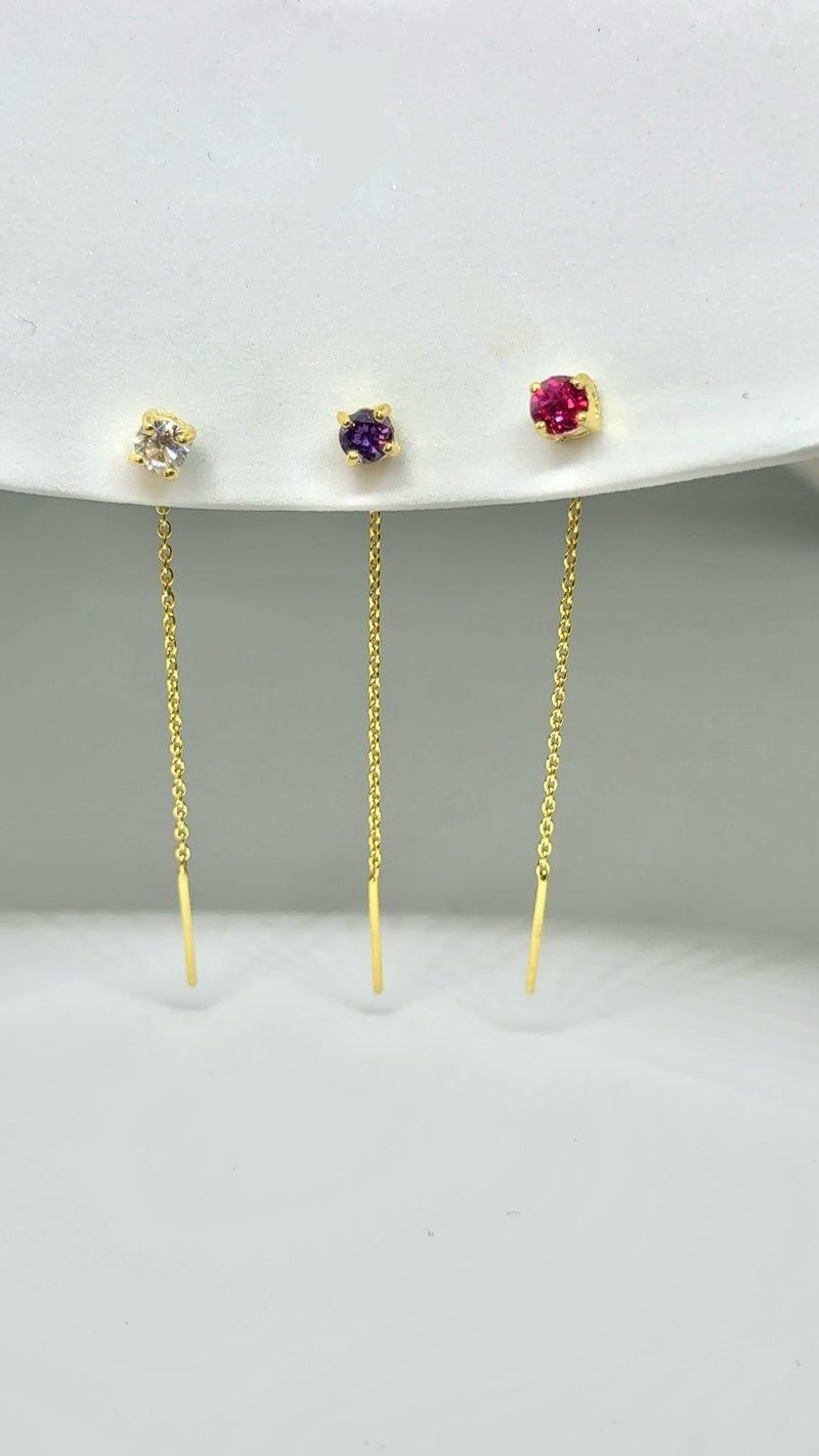 ORECCHINO MULTI FILI CON CAMPANA IN ARGENTO E PERLE NATURALI