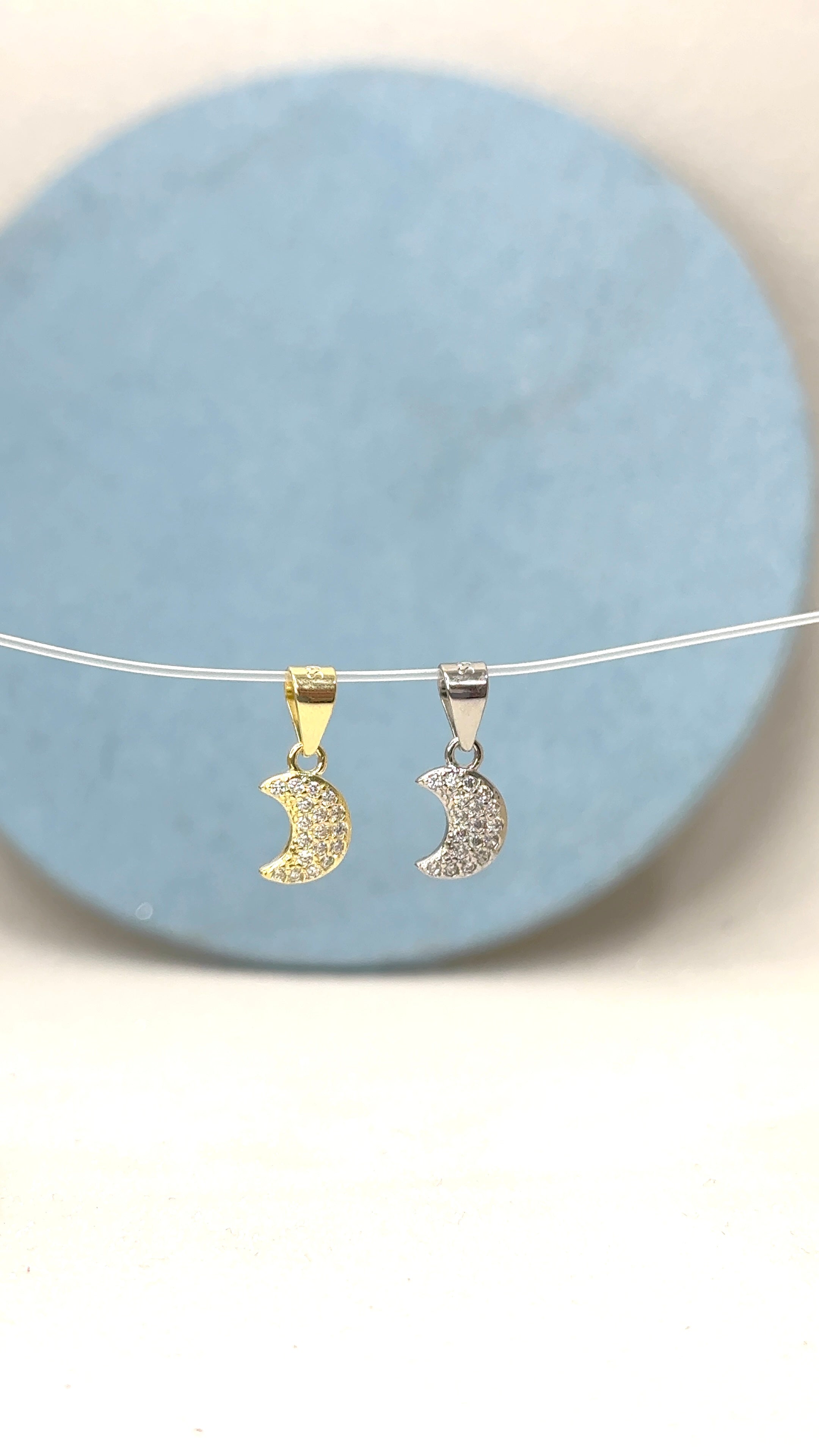 Charm Luna diamantata