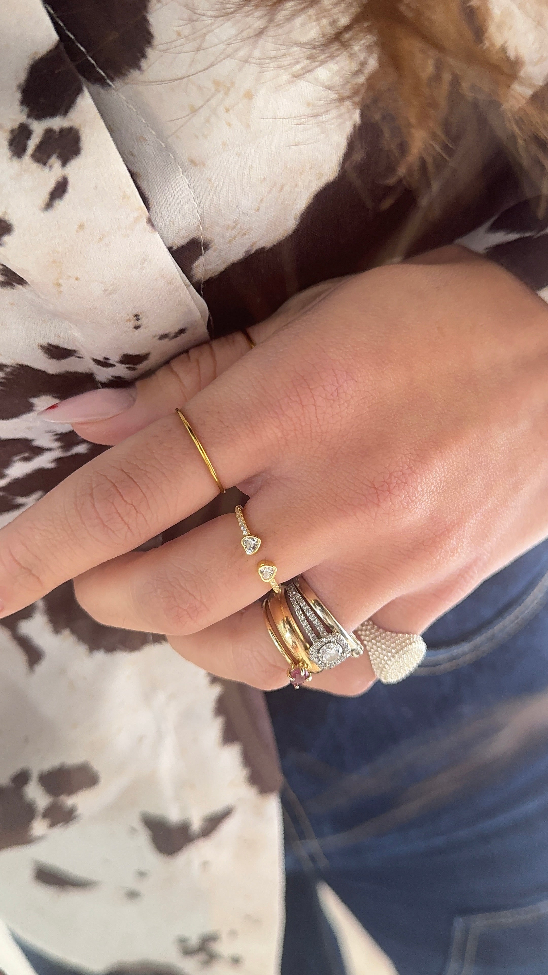 Anello double cuore