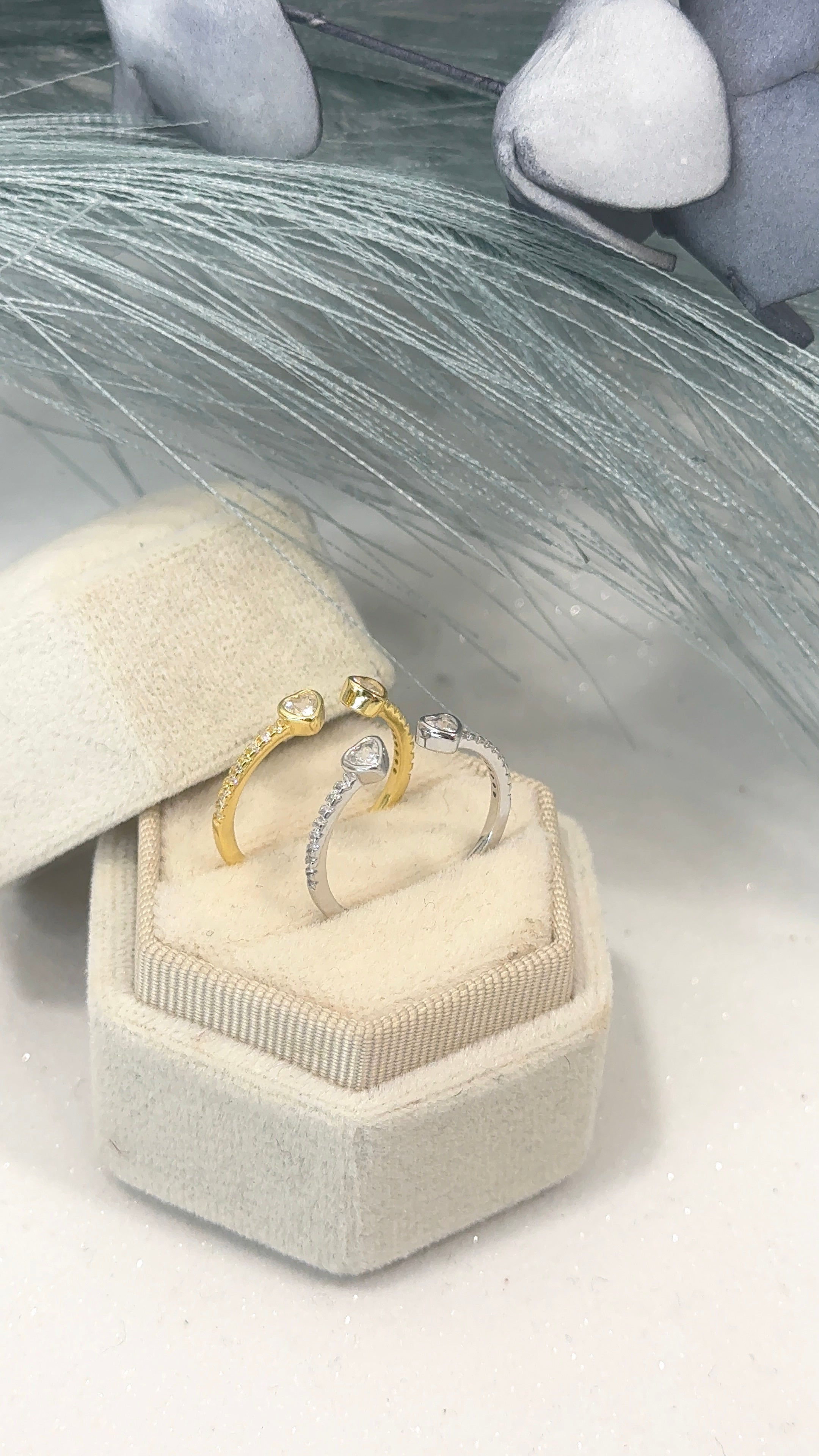 Anello double cuore