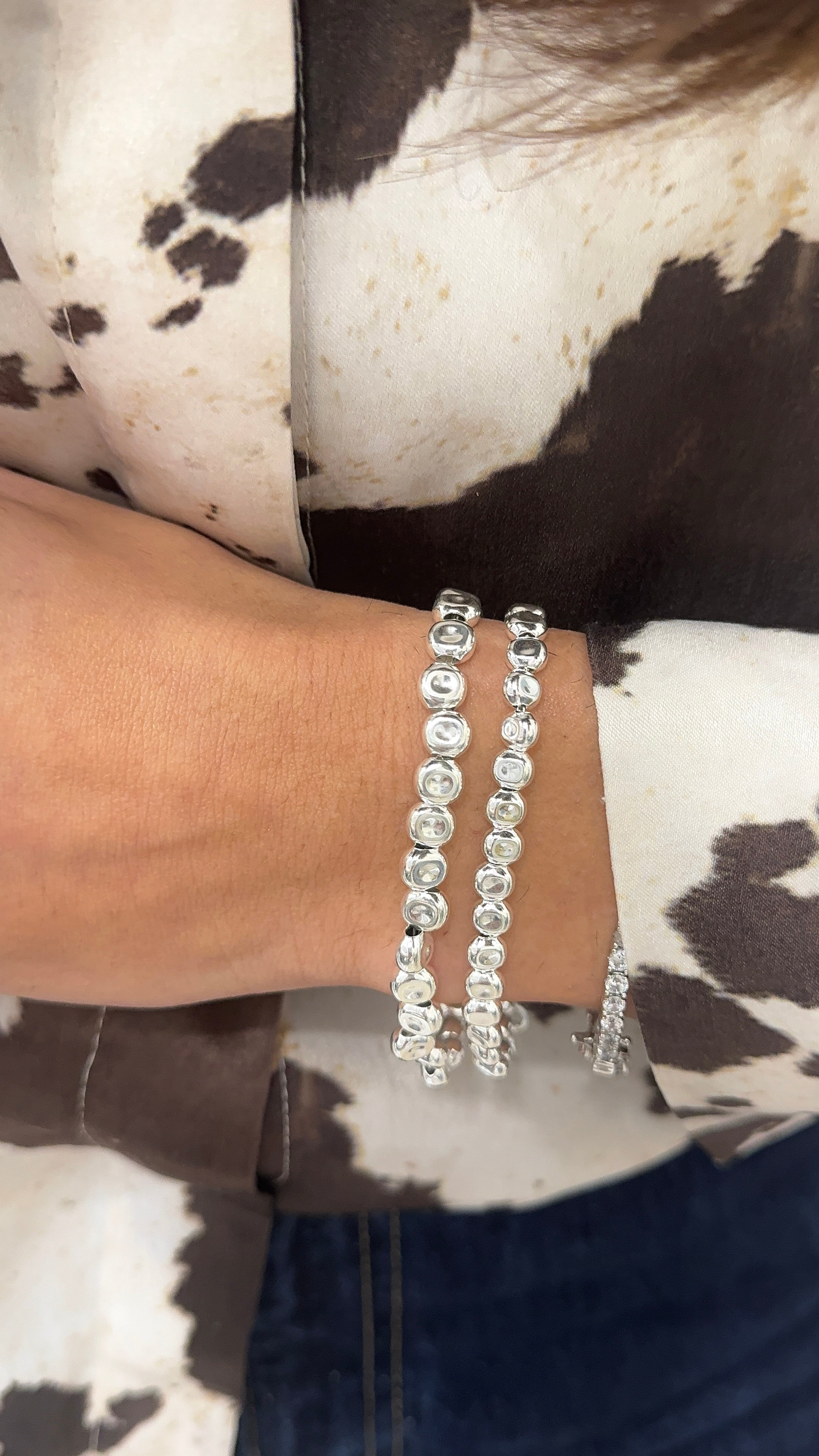 Bracciale cubetto piatto