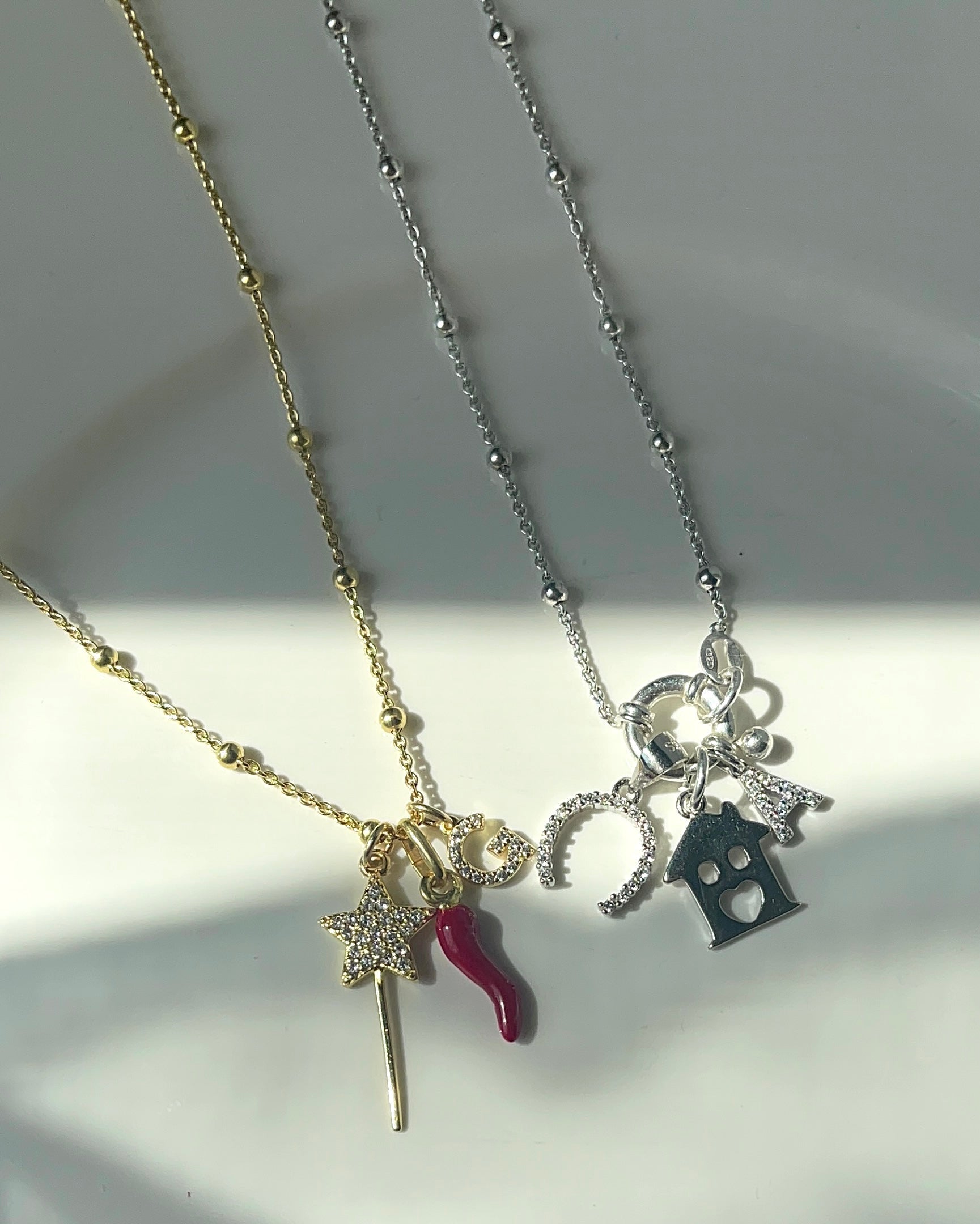 Collana Rosario in Argento 925 con Chiusura ad Anello