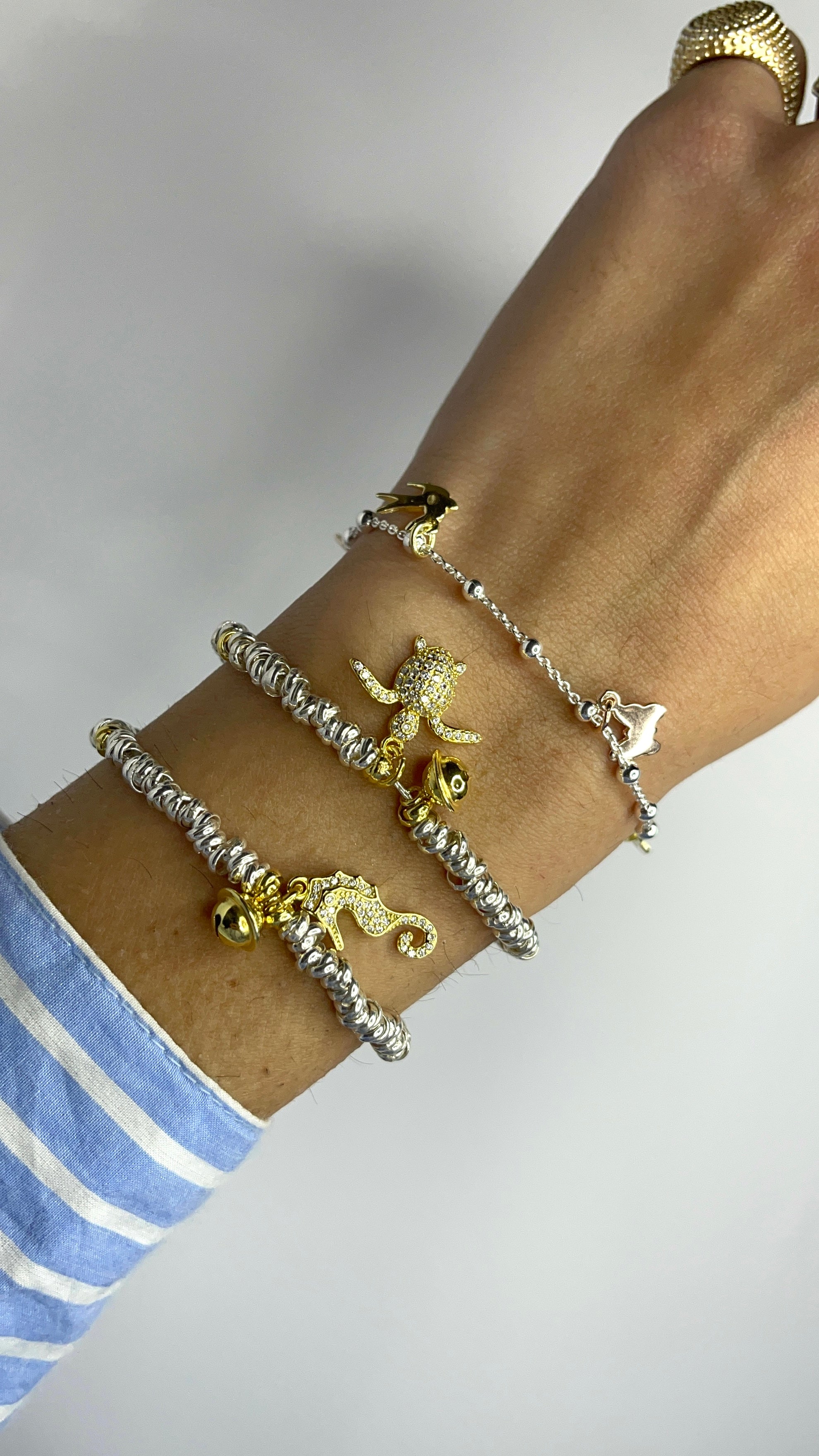 Bracciale Nodino tartaruga in argento 925